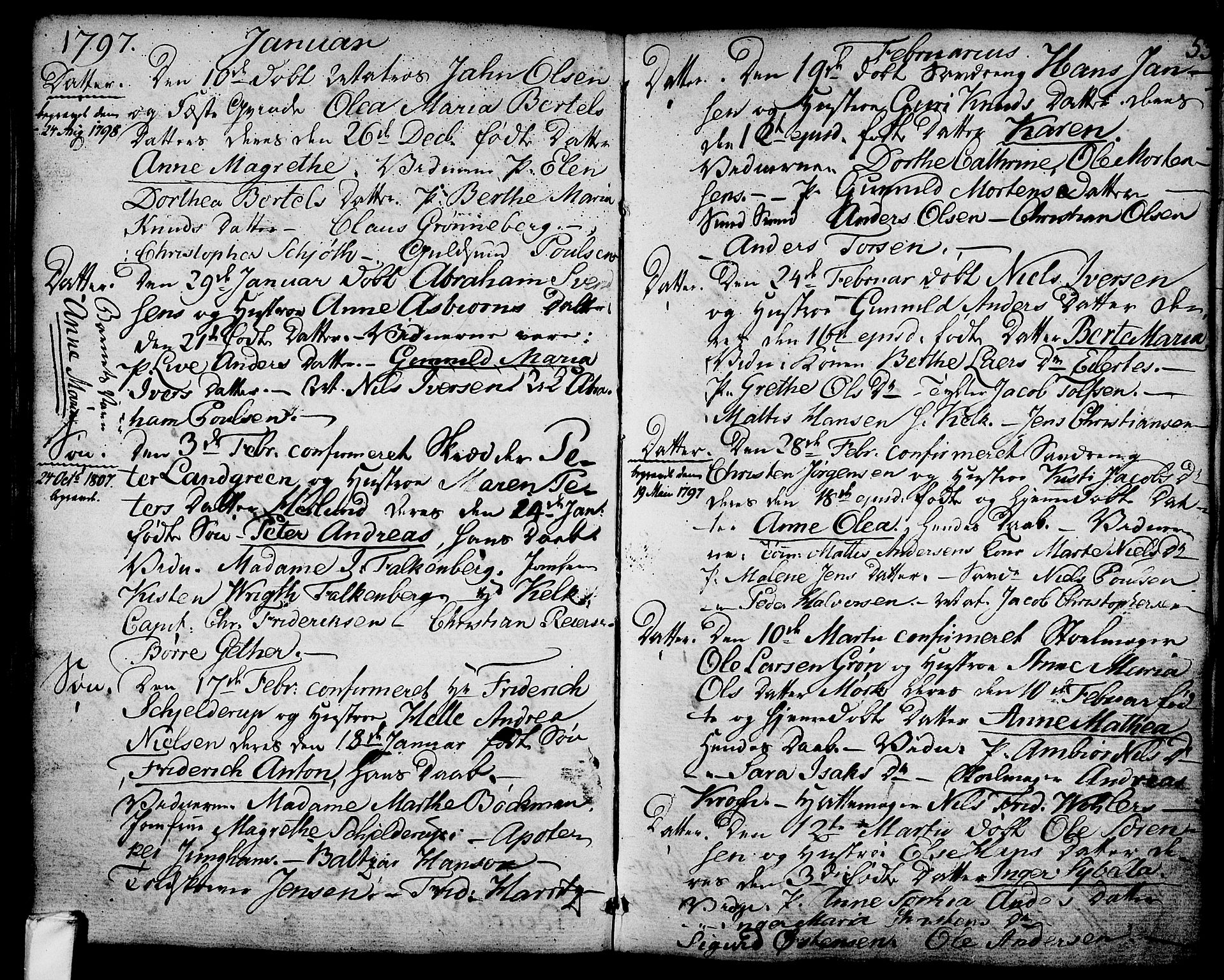 Larvik kirkebøker, SAKO/A-352/G/Ga/L0001: Klokkerbok nr. I 1, 1785-1807, s. 53