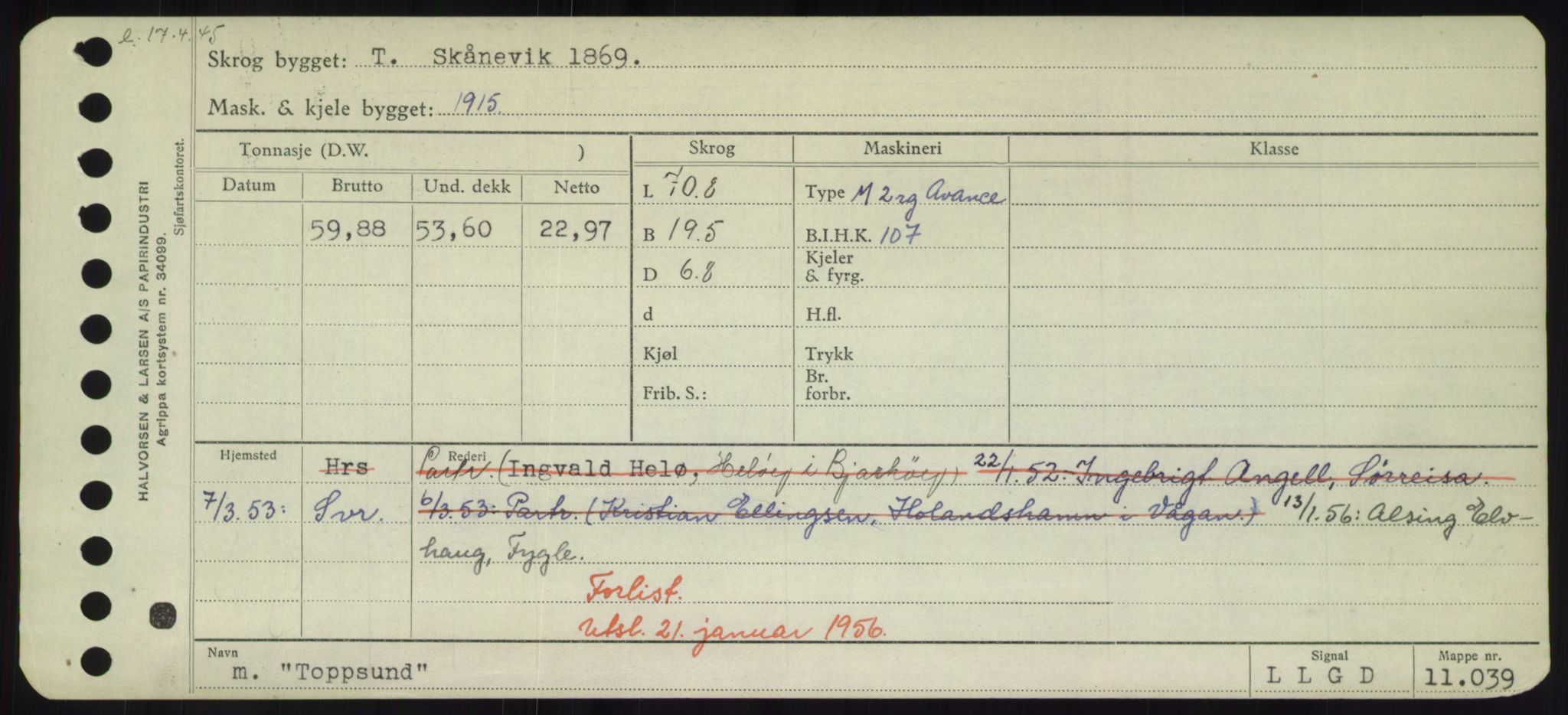 Sjøfartsdirektoratet med forløpere, Skipsmålingen, AV/RA-S-1627/H/Hd/L0039: Fartøy, Ti-Tø, s. 211