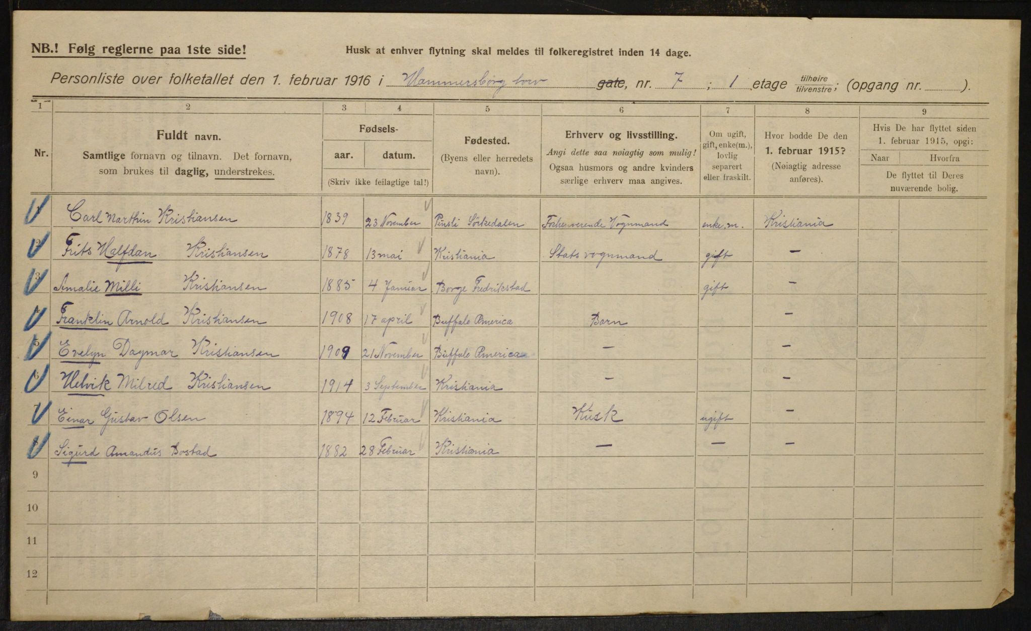 OBA, Kommunal folketelling 1.2.1916 for Kristiania, 1916, s. 35114