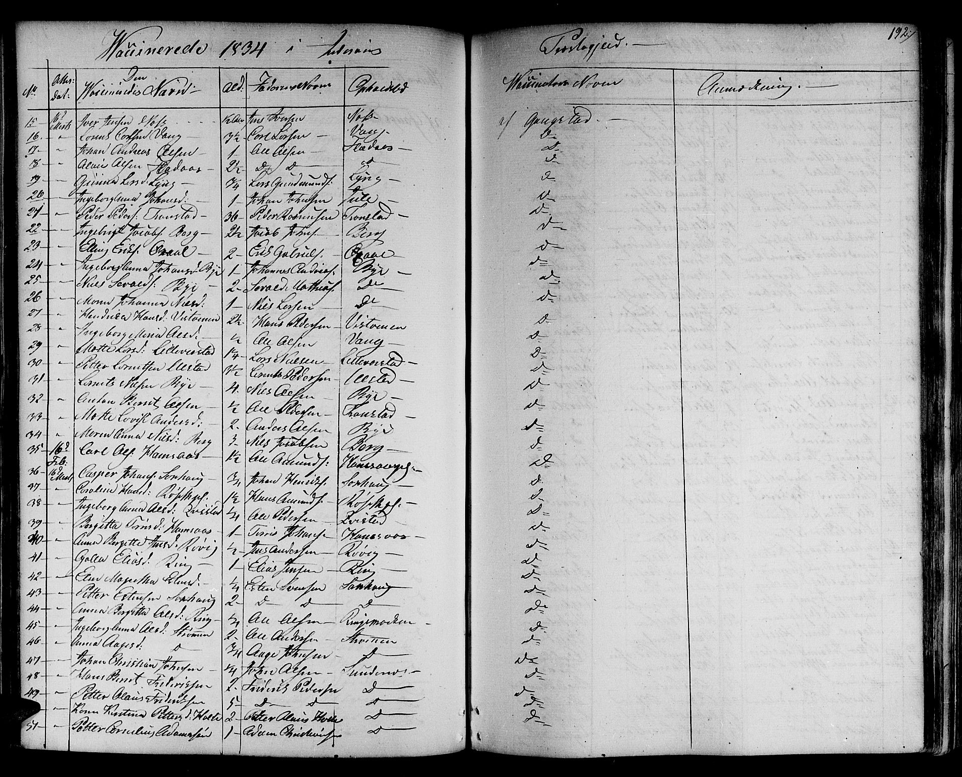Ministerialprotokoller, klokkerbøker og fødselsregistre - Nord-Trøndelag, SAT/A-1458/730/L0277: Ministerialbok nr. 730A06 /1, 1830-1839, s. 192