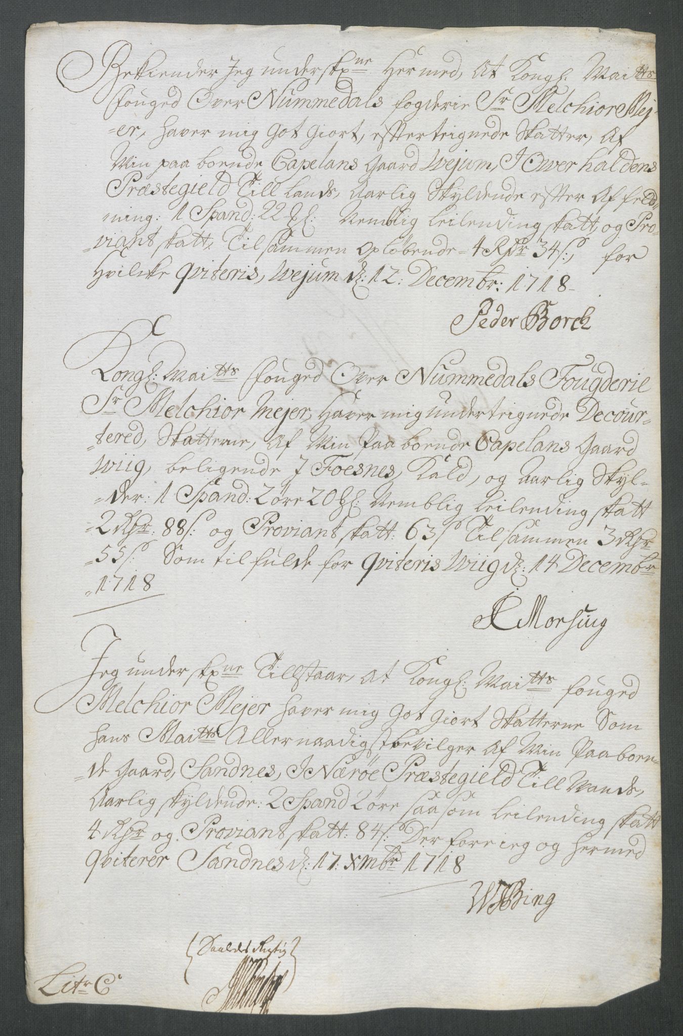 Rentekammeret inntil 1814, Reviderte regnskaper, Fogderegnskap, AV/RA-EA-4092/R64/L4439: Fogderegnskap Namdal, 1718, s. 198