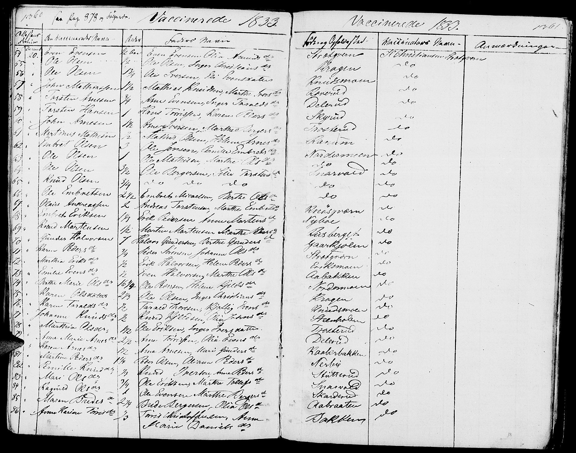 Hof prestekontor, AV/SAH-PREST-038/H/Ha/Haa/L0006: Ministerialbok nr. 6, 1822-1841, s. 1360-1361