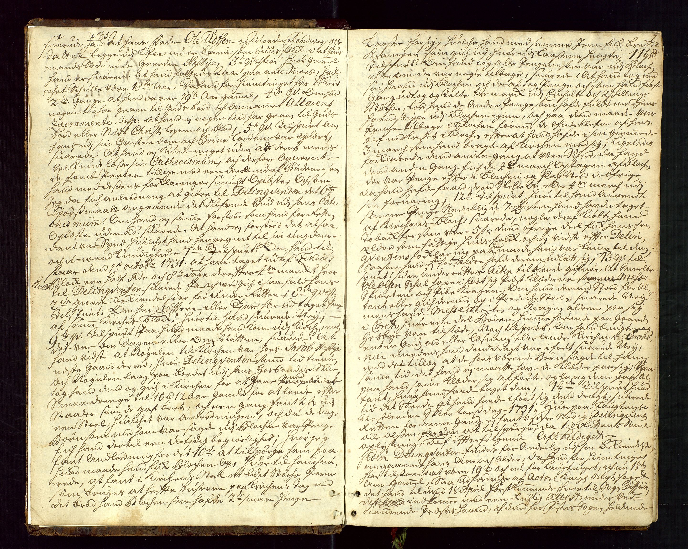 Stavanger lagting, AV/SAST-A-101420/Oa/L0017: Tingbok, 1732-1738, s. 1b-2a
