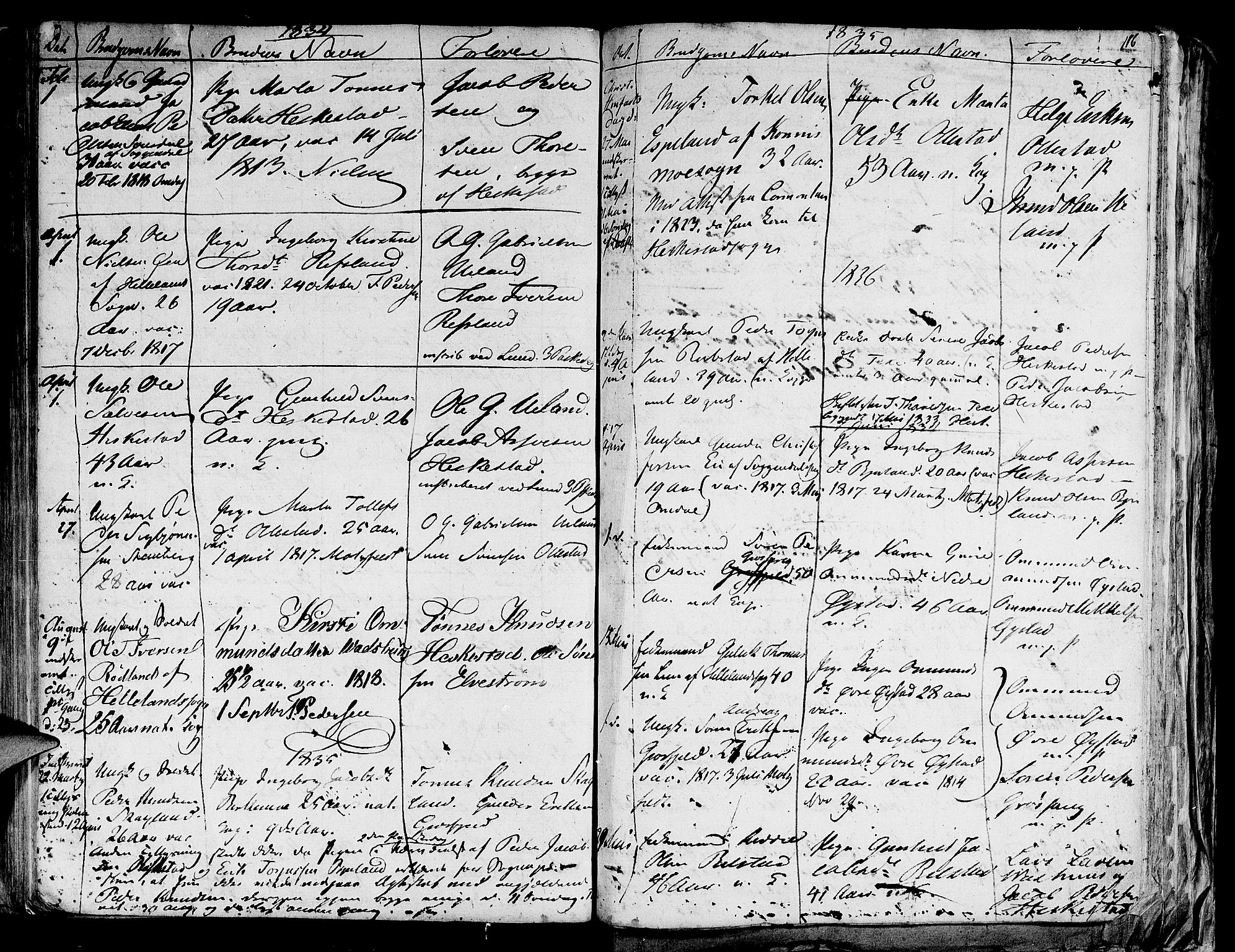 Lund sokneprestkontor, AV/SAST-A-101809/S06/L0004: Ministerialbok nr. A 4 /1, 1801-1864, s. 116