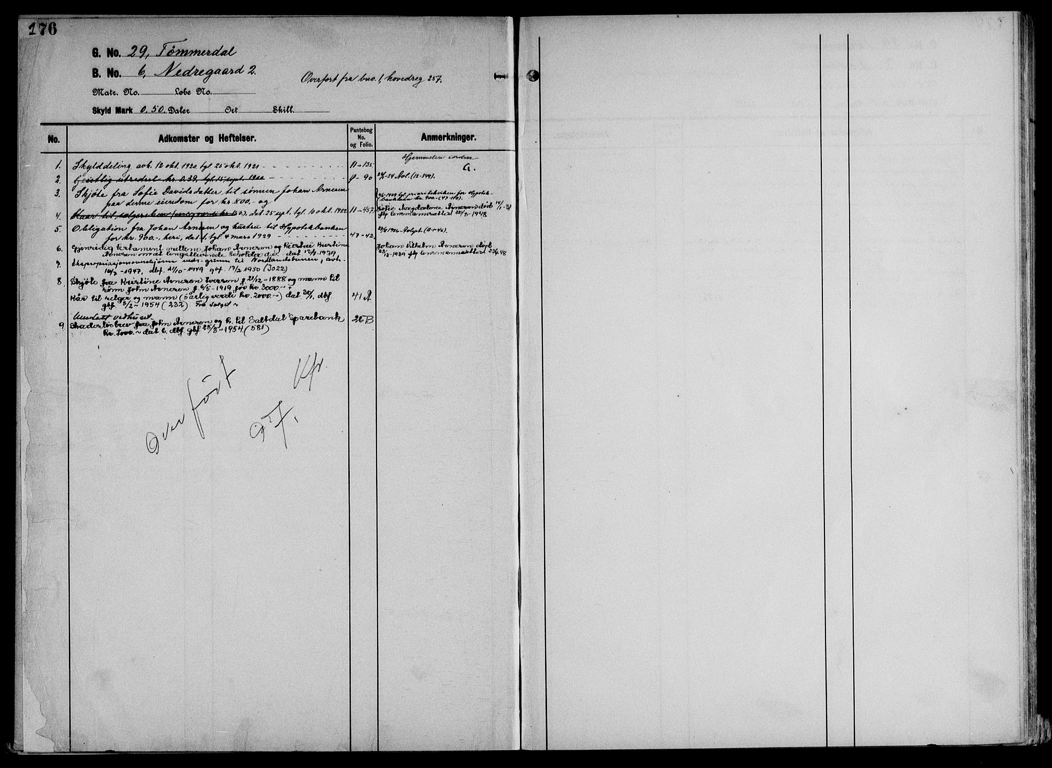 Salten sorenskriveri, AV/SAT-A-4578/1/2/2A/L0032: Panteregister nr. 32, s. 176