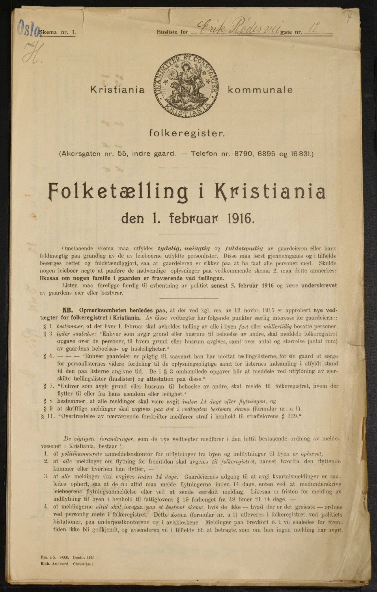 OBA, Kommunal folketelling 1.2.1916 for Kristiania, 1916, s. 19776