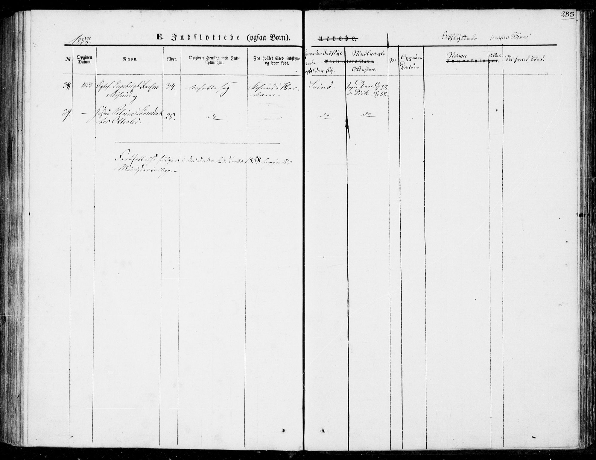 Ministerialprotokoller, klokkerbøker og fødselsregistre - Møre og Romsdal, AV/SAT-A-1454/528/L0397: Ministerialbok nr. 528A08, 1848-1858, s. 288