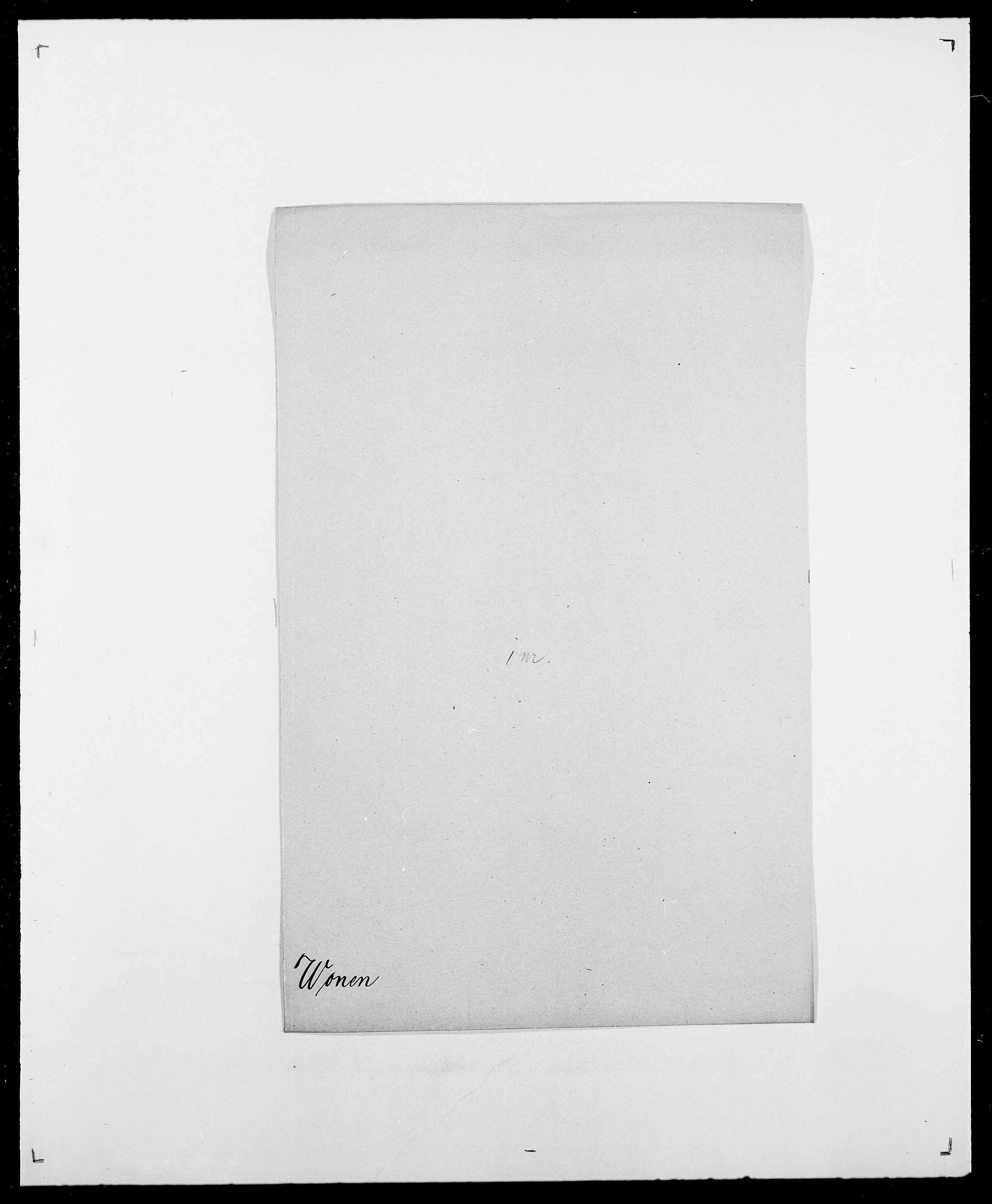 Delgobe, Charles Antoine - samling, AV/SAO-PAO-0038/D/Da/L0042: Vilain - Wulf, Wulff, se også Wolf, s. 671