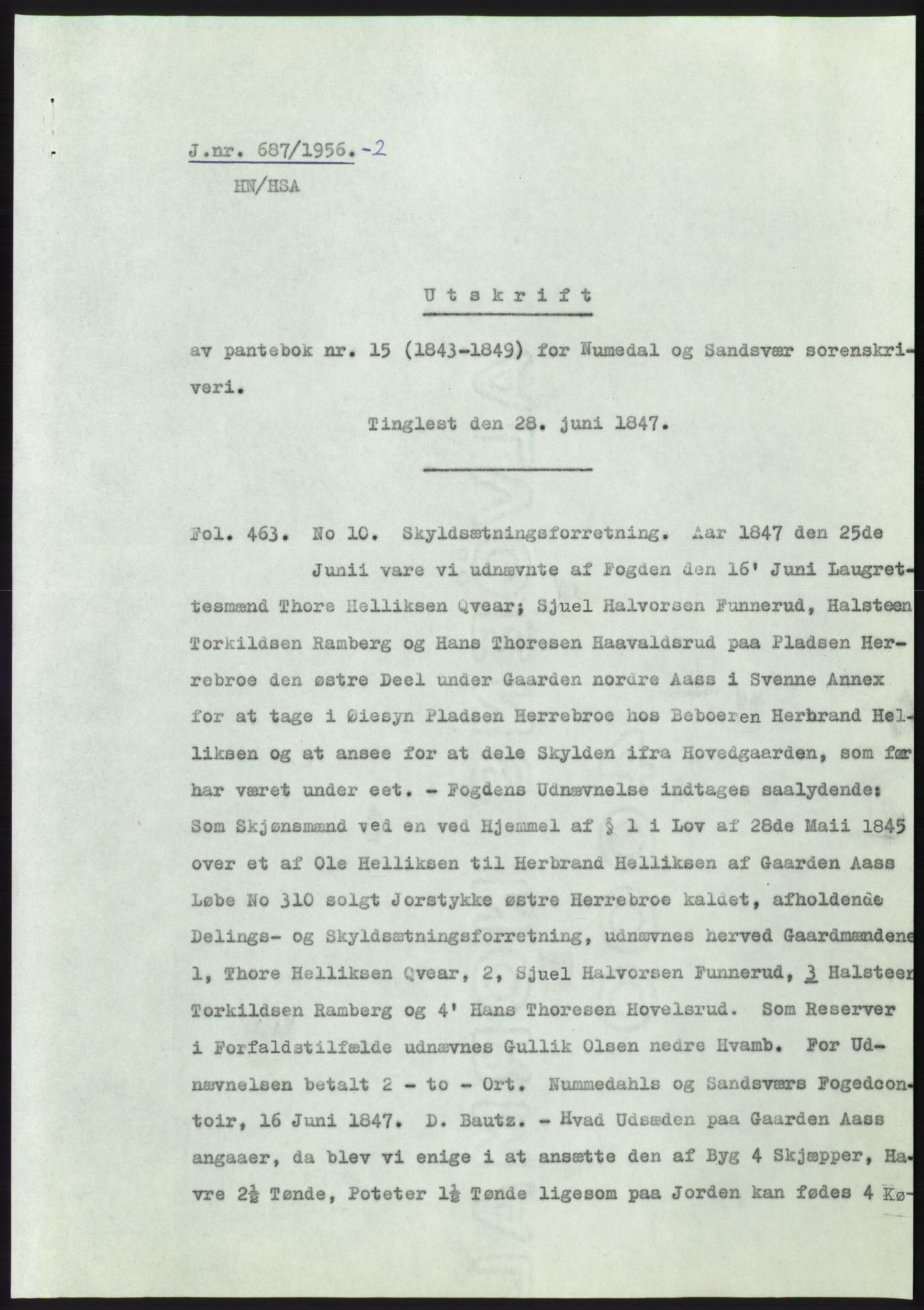 Statsarkivet i Kongsberg, SAKO/A-0001, 1956, s. 260