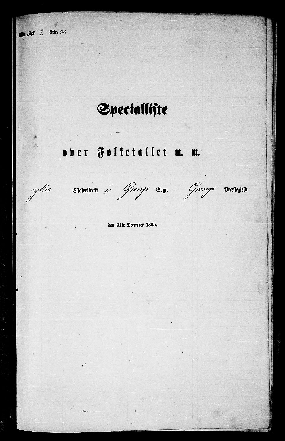 RA, Folketelling 1865 for 1742P Grong prestegjeld, 1865, s. 32
