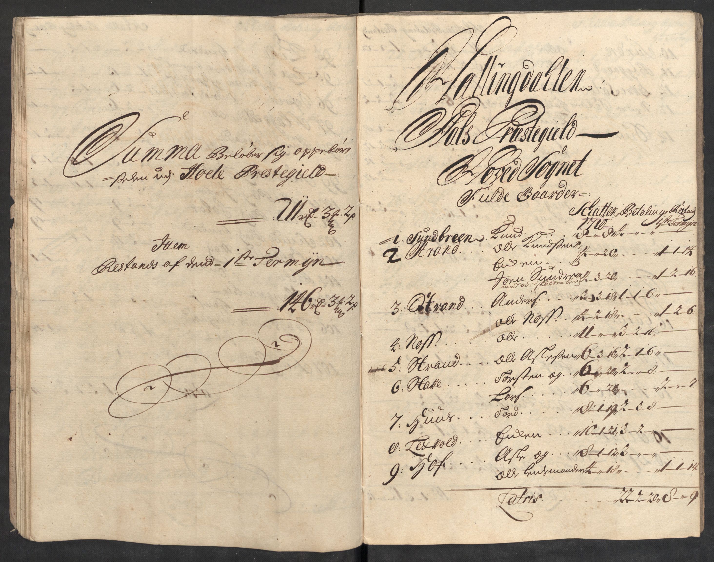 Rentekammeret inntil 1814, Reviderte regnskaper, Fogderegnskap, AV/RA-EA-4092/R23/L1468: Fogderegnskap Ringerike og Hallingdal, 1709-1710, s. 369