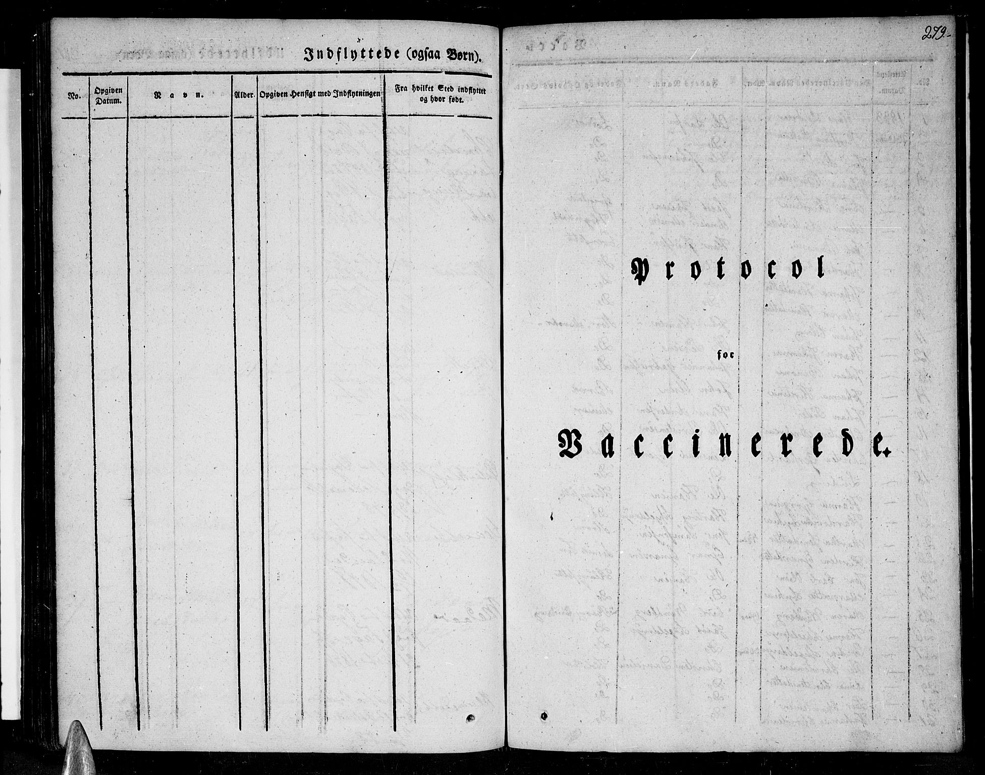 Ministerialprotokoller, klokkerbøker og fødselsregistre - Nordland, SAT/A-1459/852/L0737: Ministerialbok nr. 852A07, 1833-1849, s. 279