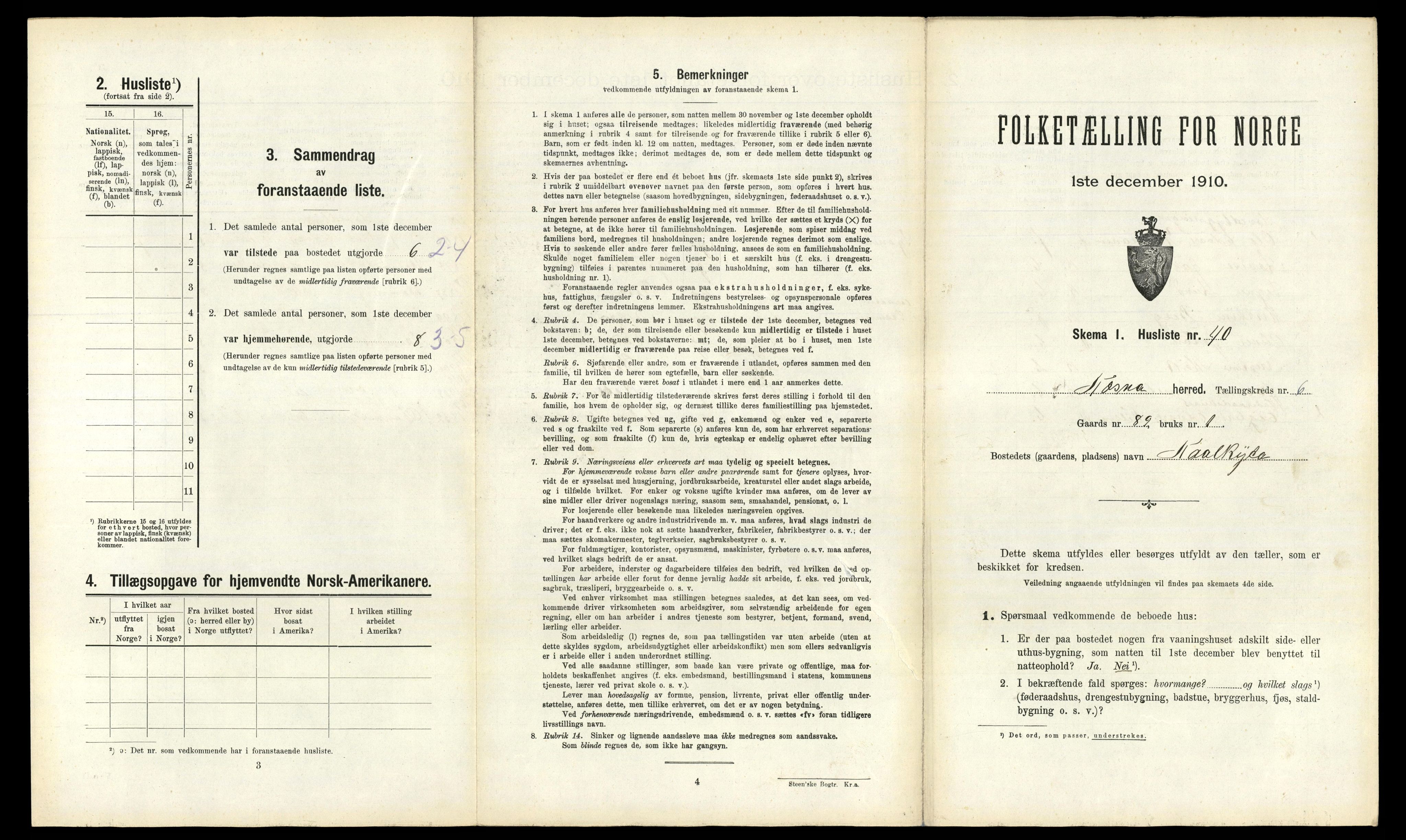 RA, Folketelling 1910 for 1828 Nesna herred, 1910, s. 704