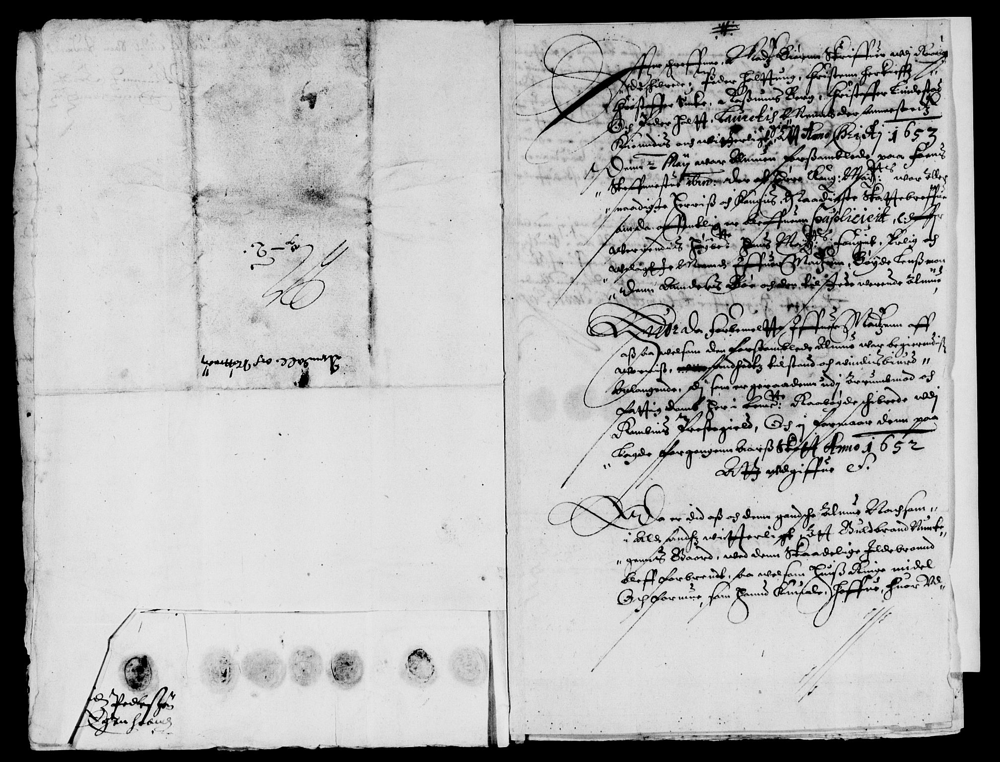 Rentekammeret inntil 1814, Reviderte regnskaper, Lensregnskaper, AV/RA-EA-5023/R/Rb/Rbo/L0031: Tønsberg len, 1651-1654