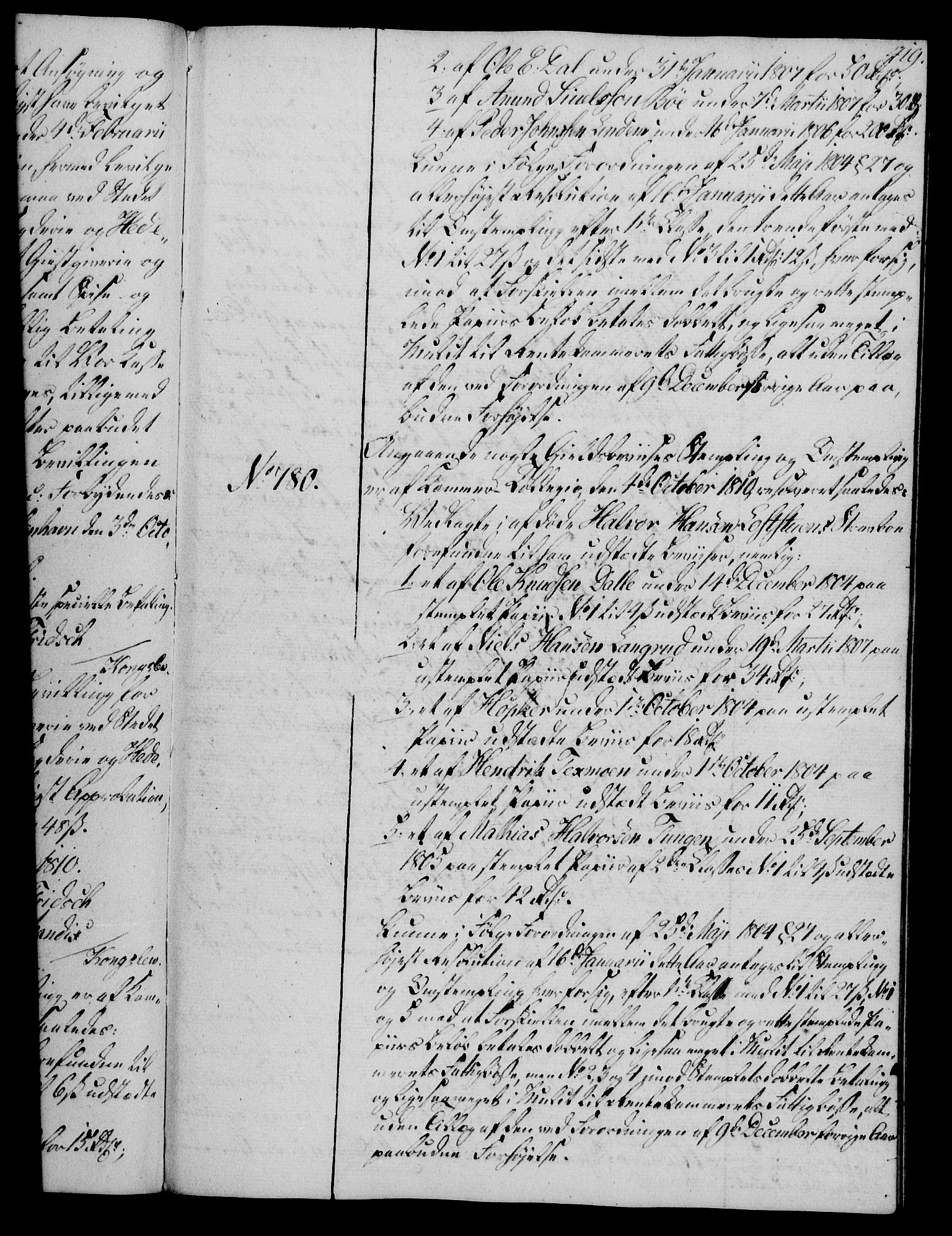 Rentekammeret, Kammerkanselliet, RA/EA-3111/G/Gg/Gga/L0019: Norsk ekspedisjonsprotokoll med register (merket RK 53.19), 1807-1810, s. 419