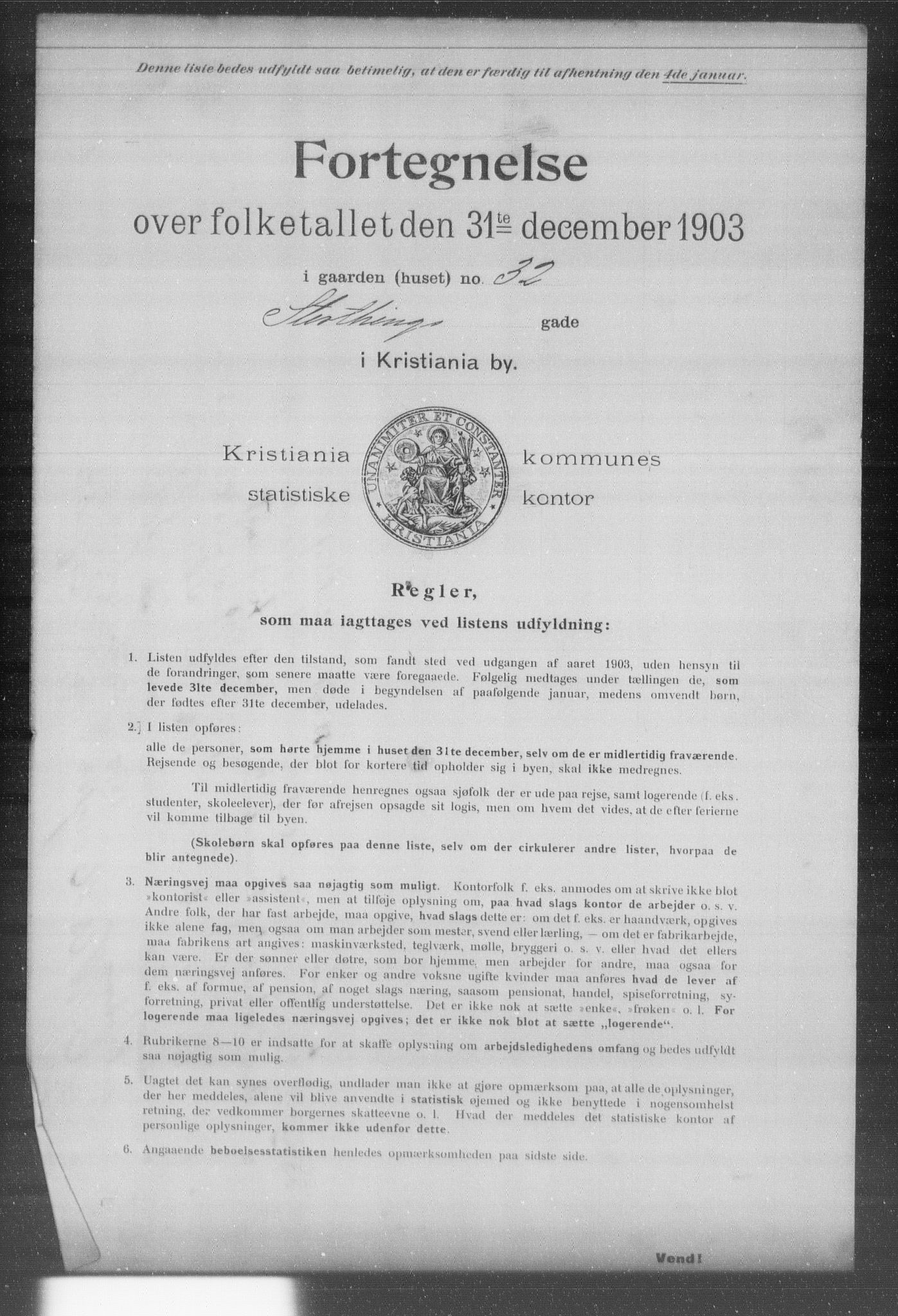 OBA, Kommunal folketelling 31.12.1903 for Kristiania kjøpstad, 1903, s. 20071