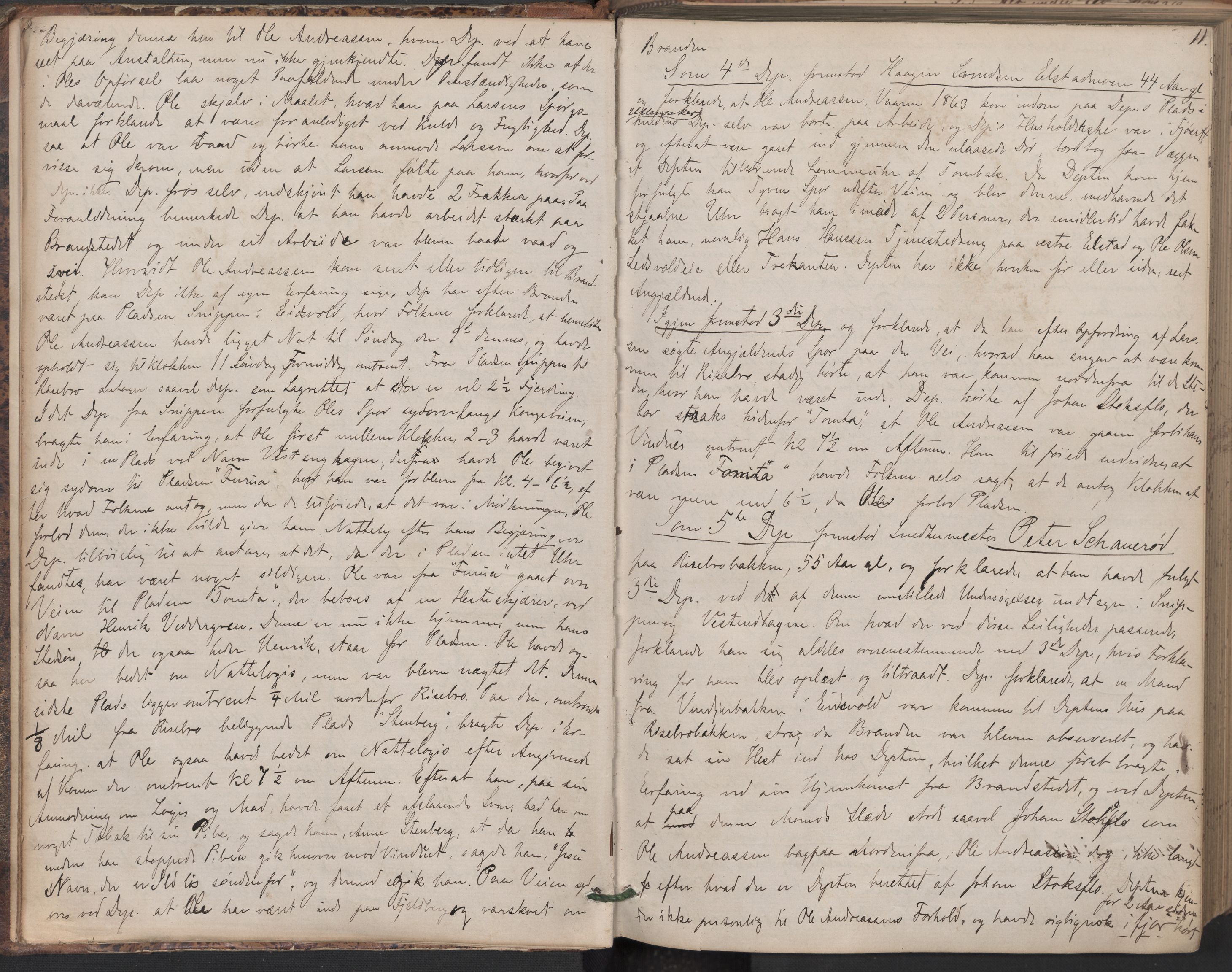Nes tingrett, AV/SAO-A-10548/F/Fc/Fcb/L0005: Ekstrarettsprotokoll "O", 1864-1870, s. 11