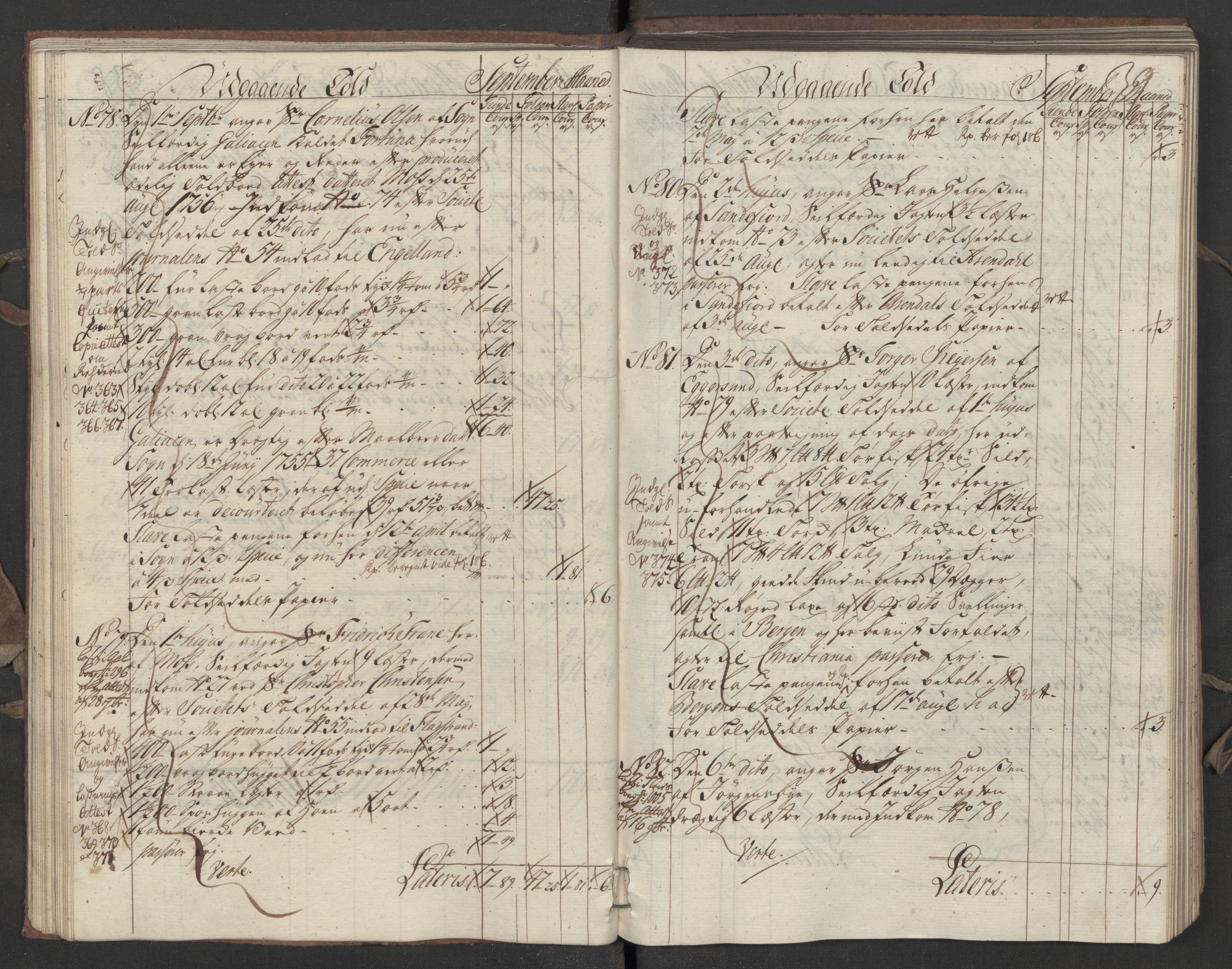 Generaltollkammeret, tollregnskaper, AV/RA-EA-5490/R05/L0027/0001: Tollregnskaper Moss, Son, Krokstad / Utgående hovedtollbok, 1756, s. 38b-39a