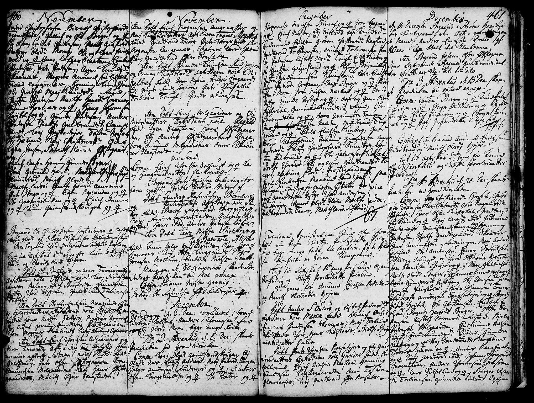 Strøm-Odalen prestekontor, AV/SAH-PREST-028/H/Ha/Haa/L0002: Ministerialbok nr. 2, 1716-1740, s. 460-461