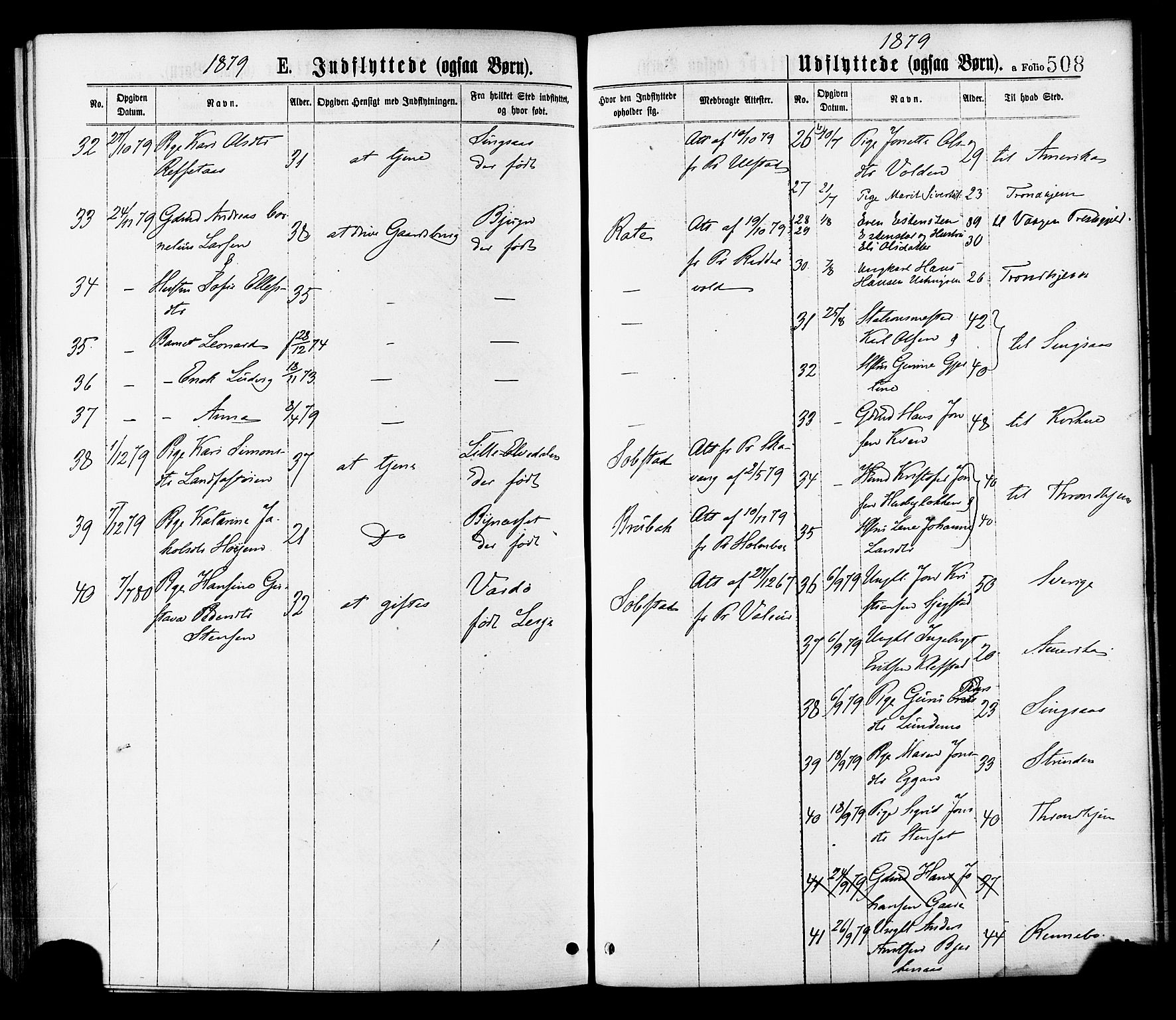Ministerialprotokoller, klokkerbøker og fødselsregistre - Sør-Trøndelag, SAT/A-1456/691/L1079: Ministerialbok nr. 691A11, 1873-1886, s. 508