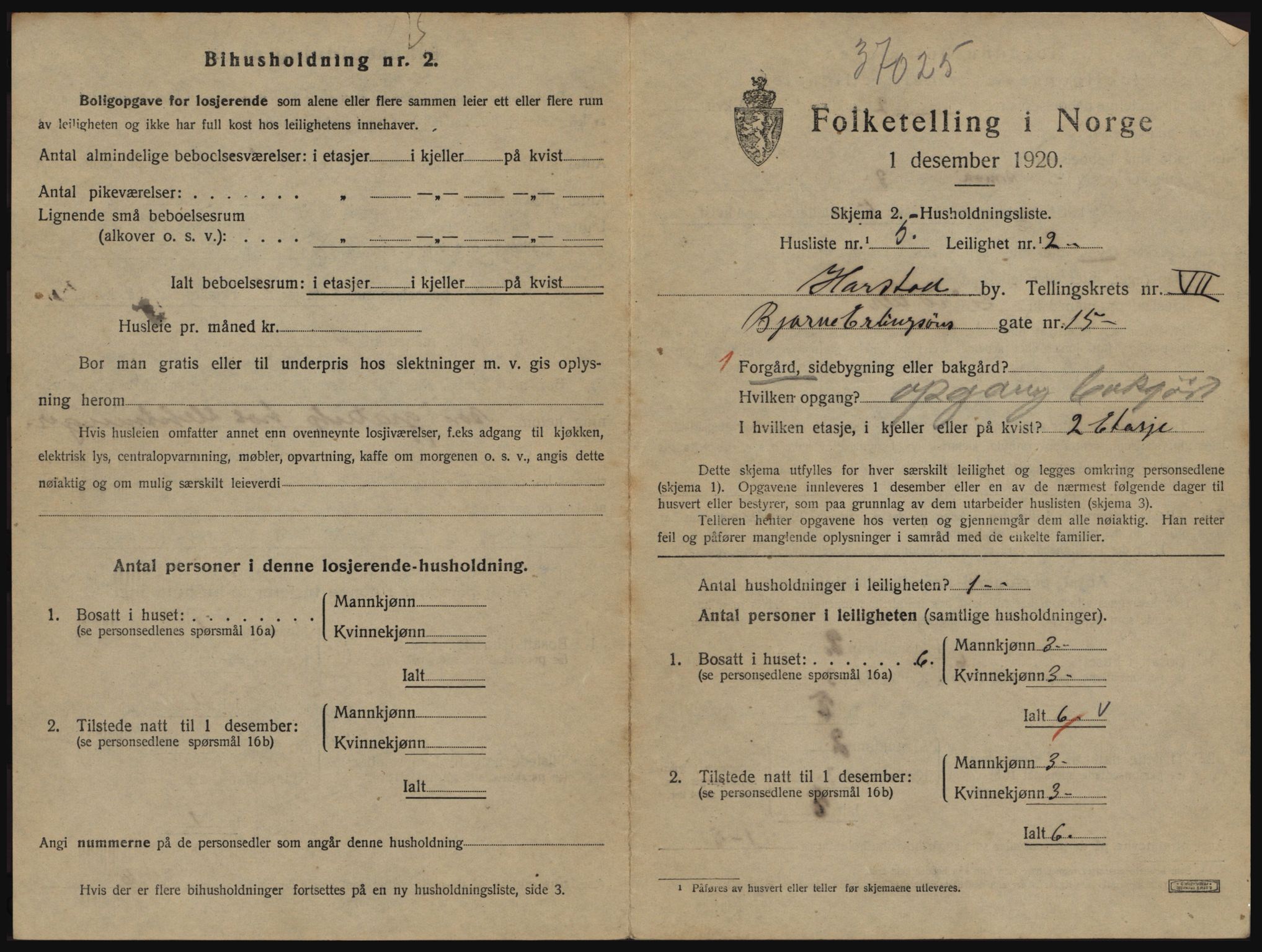 SATØ, Folketelling 1920 for 1901 Harstad ladested, 1920, s. 2027