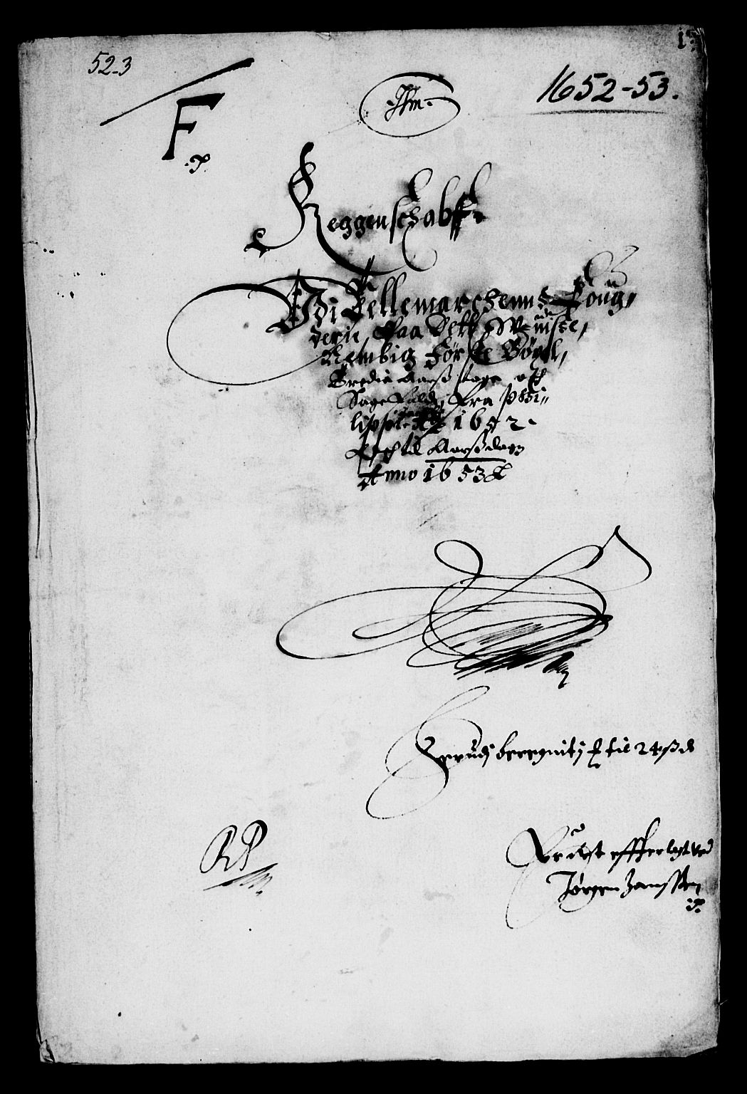 Rentekammeret inntil 1814, Reviderte regnskaper, Lensregnskaper, AV/RA-EA-5023/R/Rb/Rbp/L0038: Bratsberg len, 1651-1653