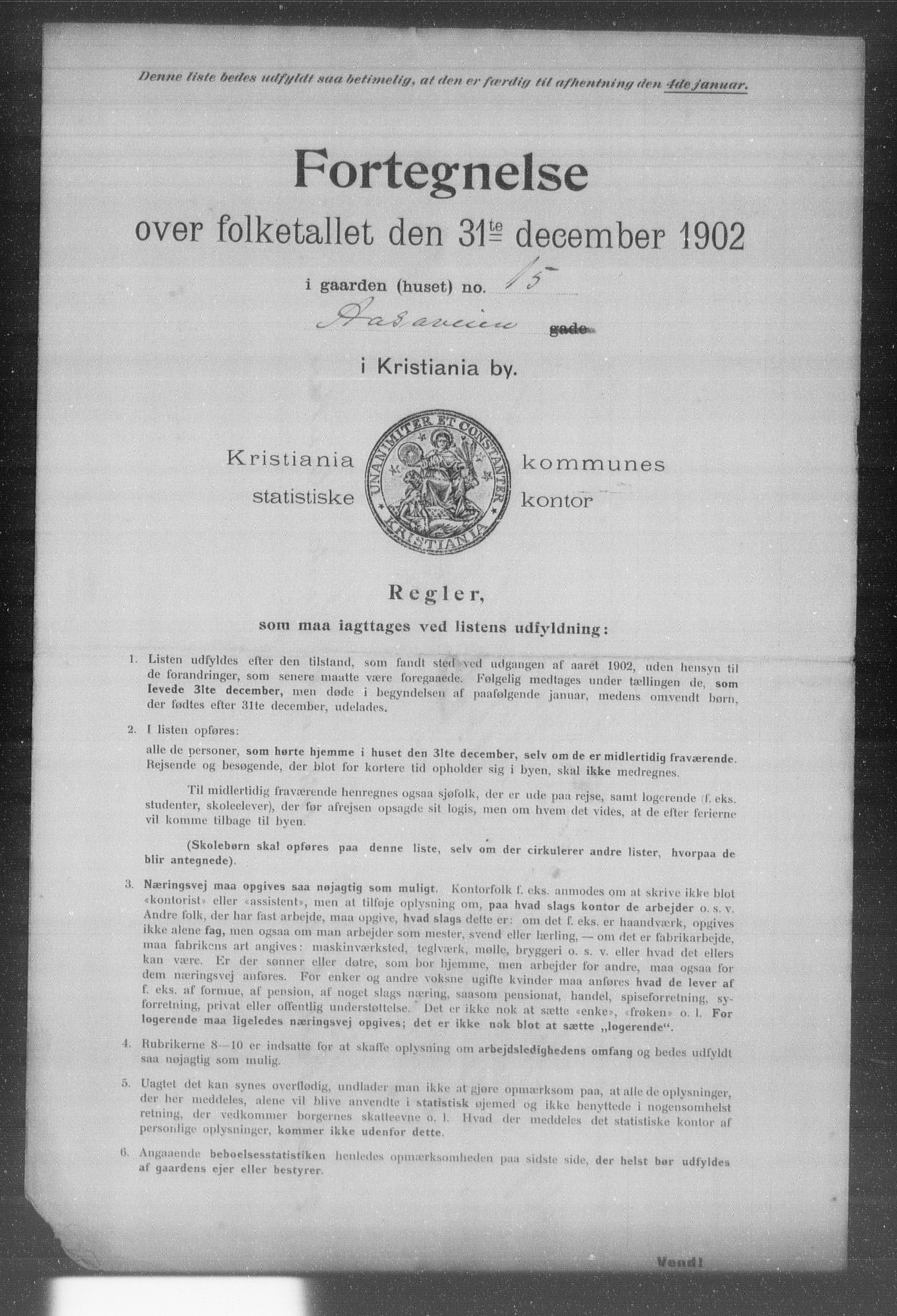 OBA, Kommunal folketelling 31.12.1902 for Kristiania kjøpstad, 1902, s. 24114