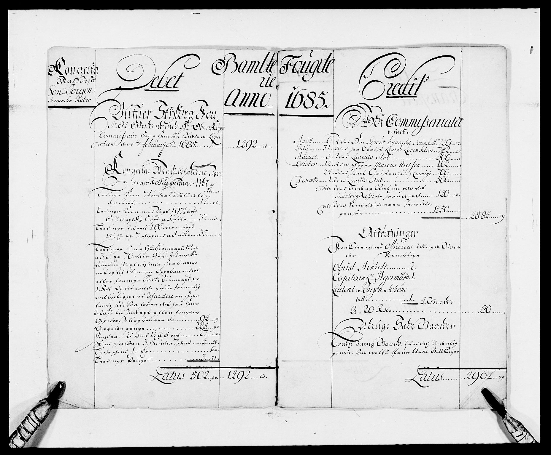 Rentekammeret inntil 1814, Reviderte regnskaper, Fogderegnskap, AV/RA-EA-4092/R34/L2048: Fogderegnskap Bamble, 1685-1687, s. 24