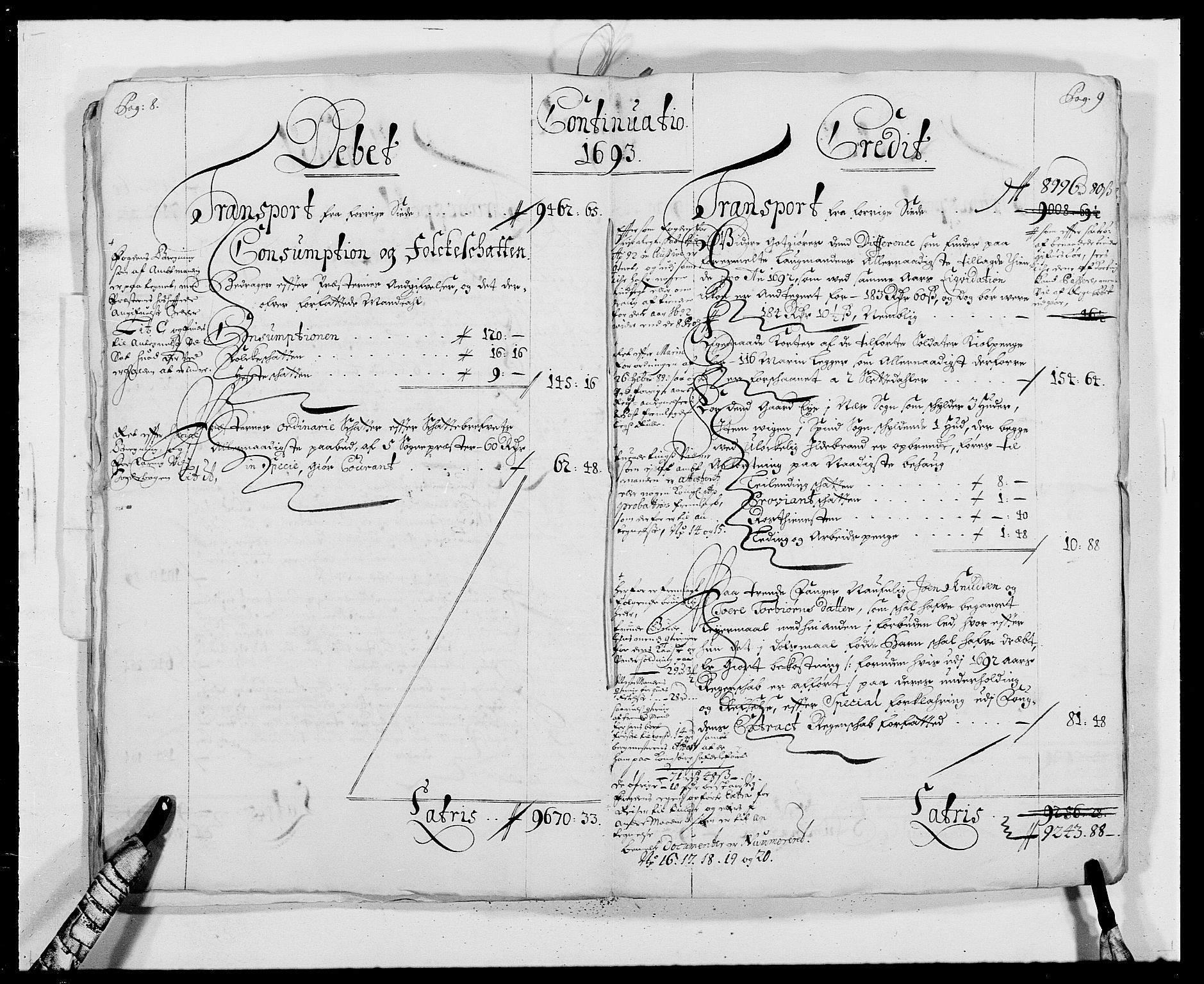 Rentekammeret inntil 1814, Reviderte regnskaper, Fogderegnskap, RA/EA-4092/R41/L2536: Fogderegnskap Lista, 1690-1693, s. 418