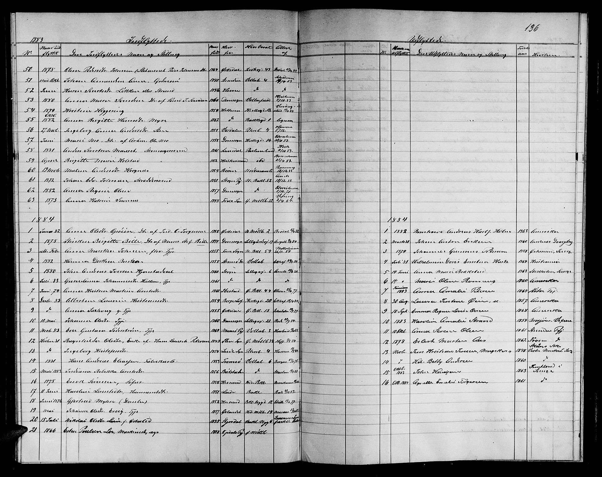 Ministerialprotokoller, klokkerbøker og fødselsregistre - Sør-Trøndelag, SAT/A-1456/604/L0221: Klokkerbok nr. 604C04, 1870-1885, s. 136