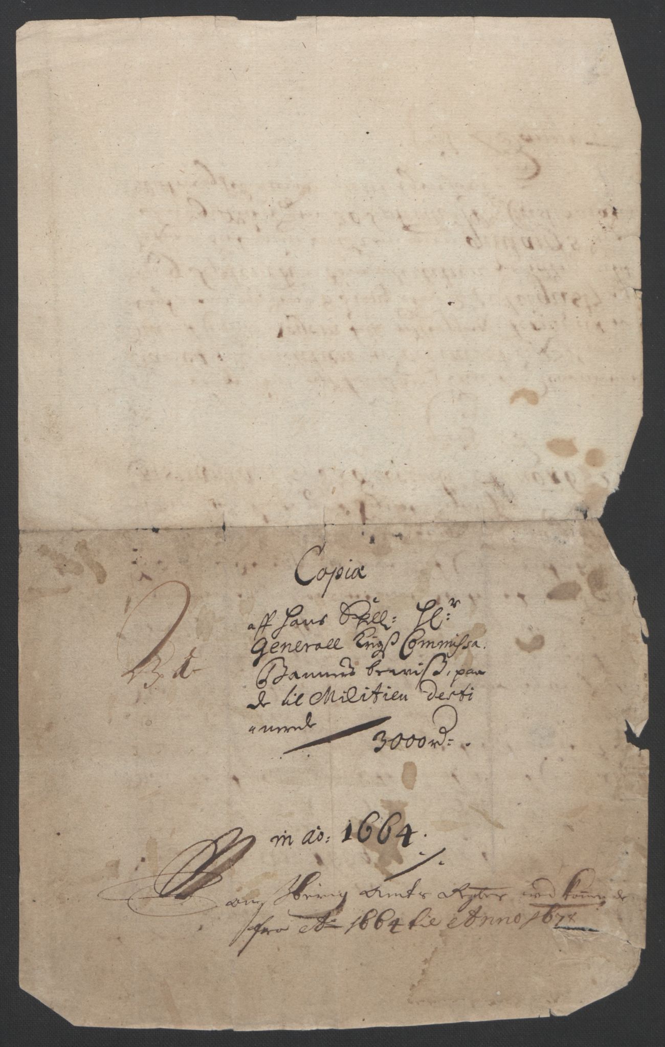 Rentekammeret inntil 1814, Reviderte regnskaper, Fogderegnskap, RA/EA-4092/R32/L1842: Fogderegnskap Jarlsberg grevskap, 1664-1673, s. 5