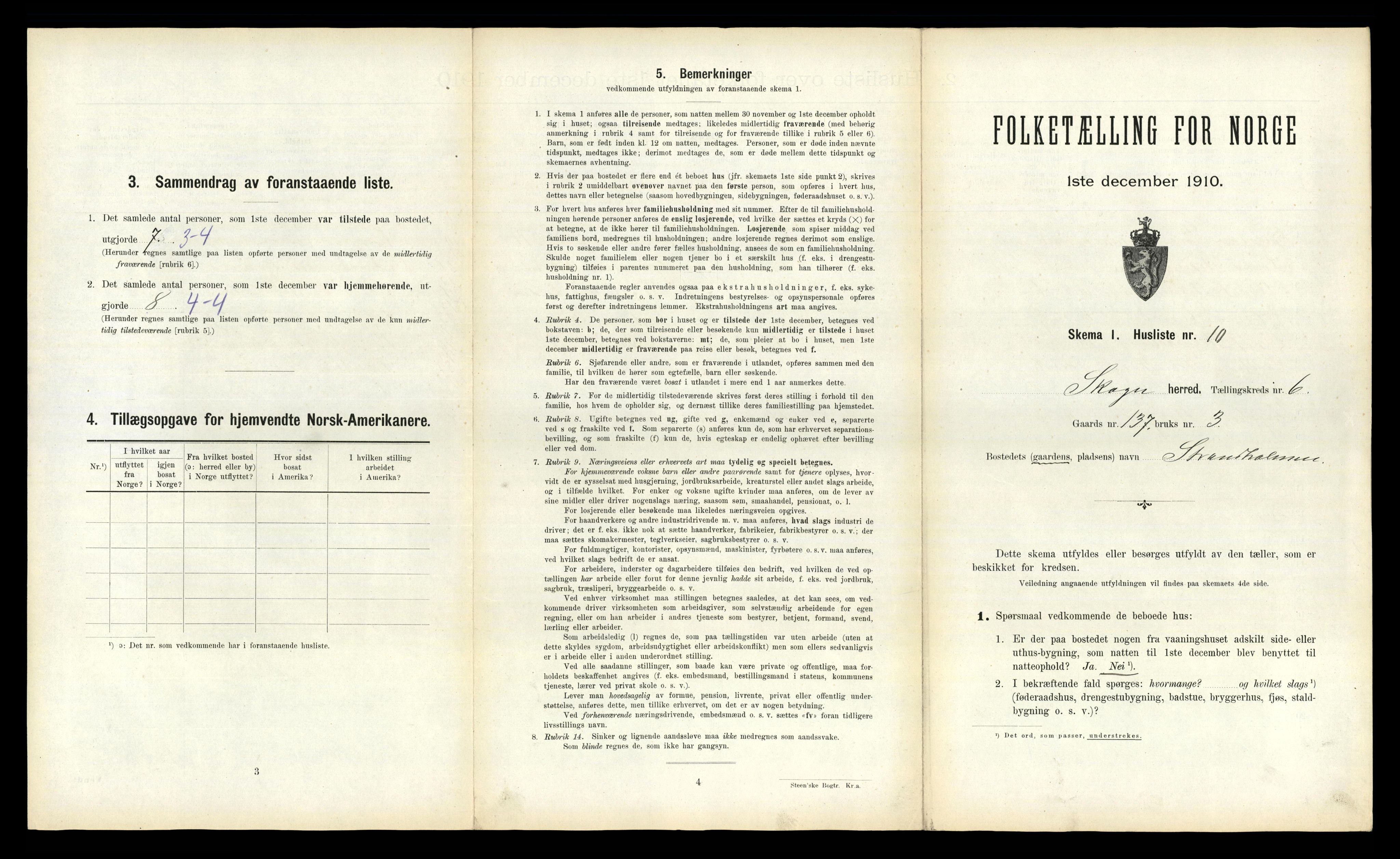 RA, Folketelling 1910 for 1719 Skogn herred, 1910, s. 1052