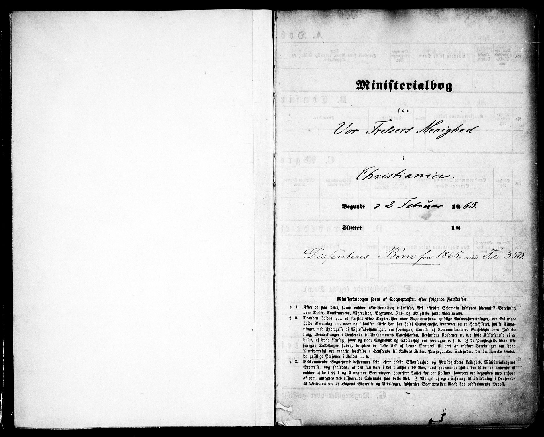 Oslo domkirke Kirkebøker, AV/SAO-A-10752/F/Fa/L0016: Ministerialbok nr. 16, 1863-1871