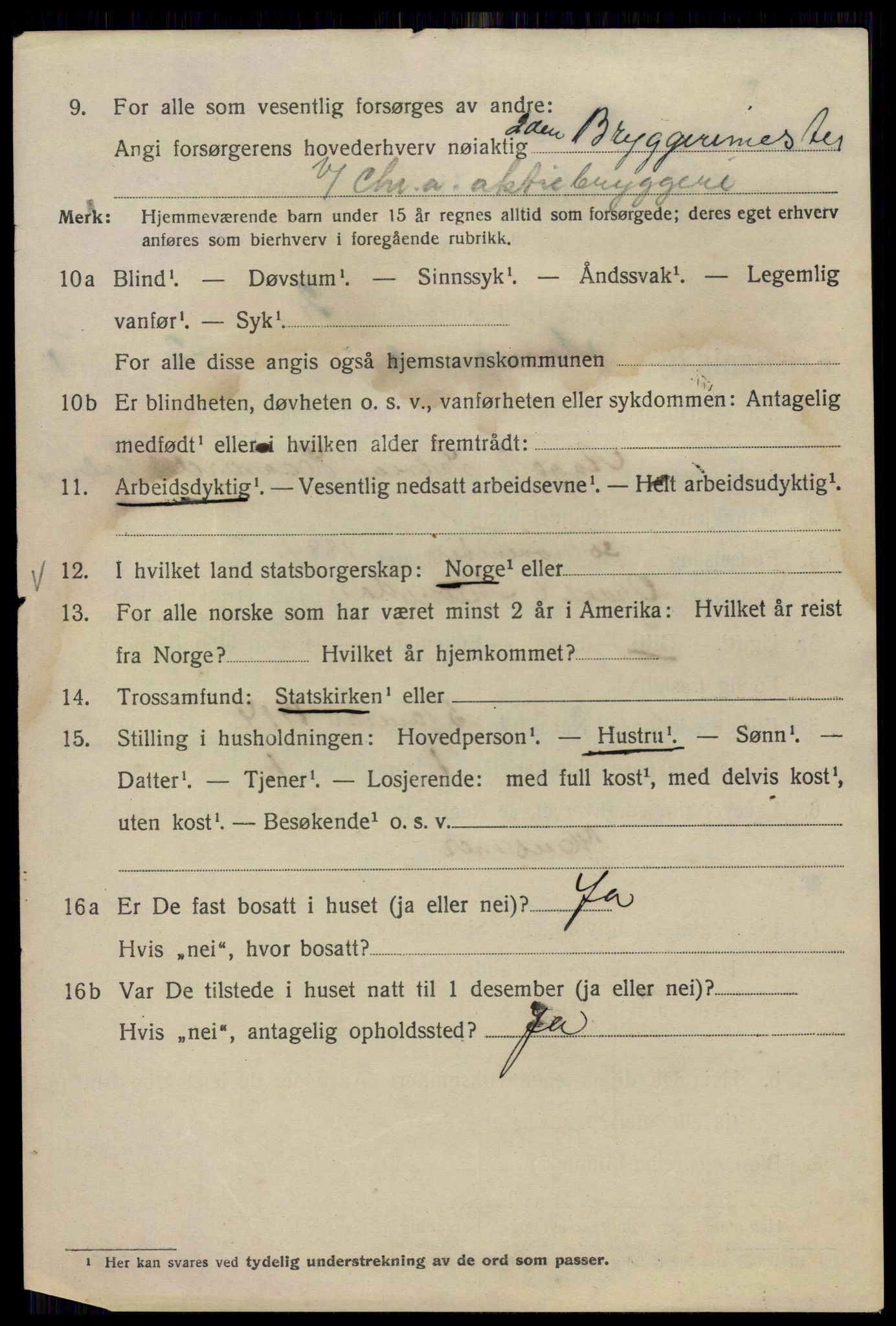 SAO, Folketelling 1920 for 0301 Kristiania kjøpstad, 1920, s. 425756