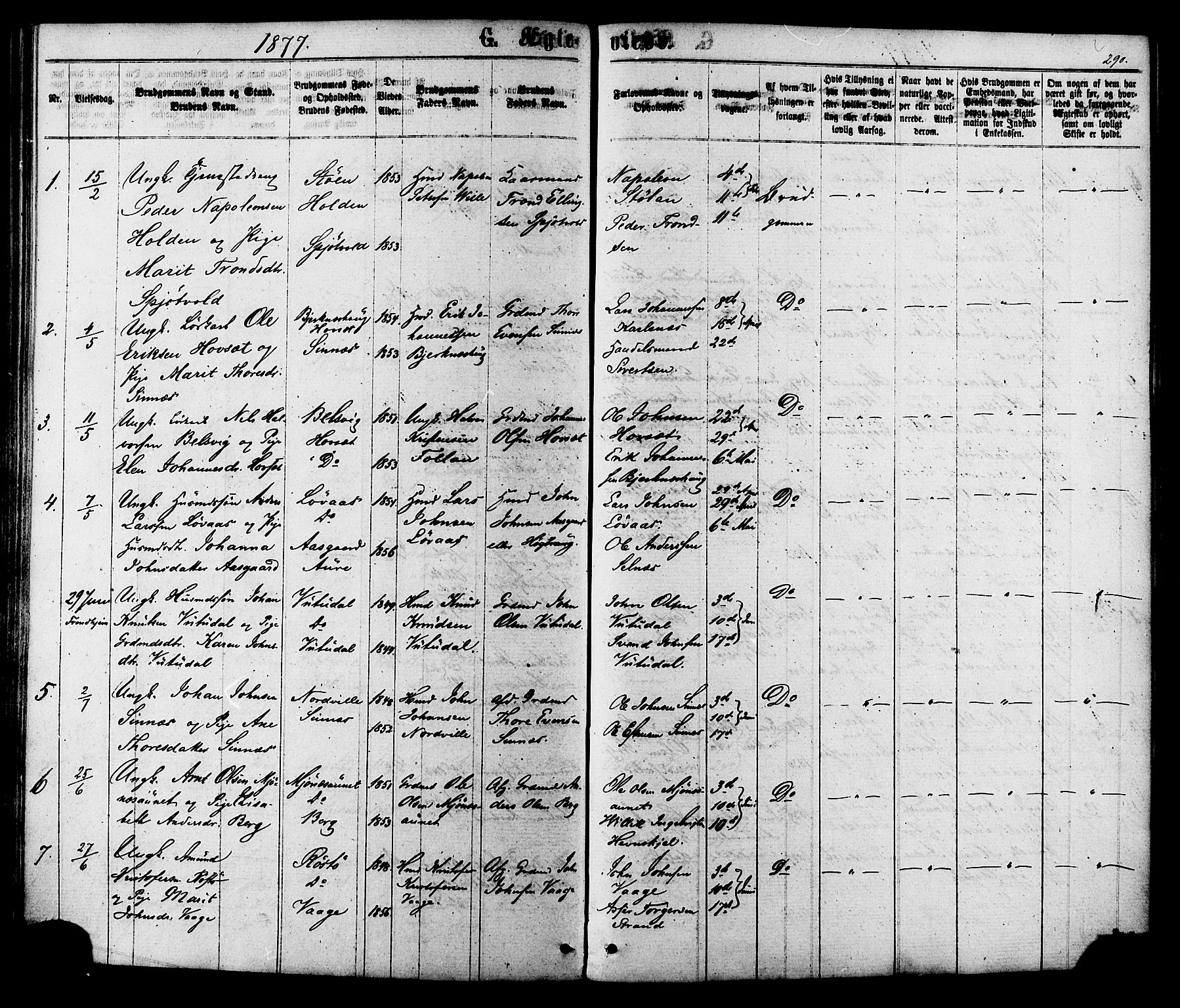 Ministerialprotokoller, klokkerbøker og fødselsregistre - Sør-Trøndelag, AV/SAT-A-1456/630/L0495: Ministerialbok nr. 630A08, 1868-1878, s. 290