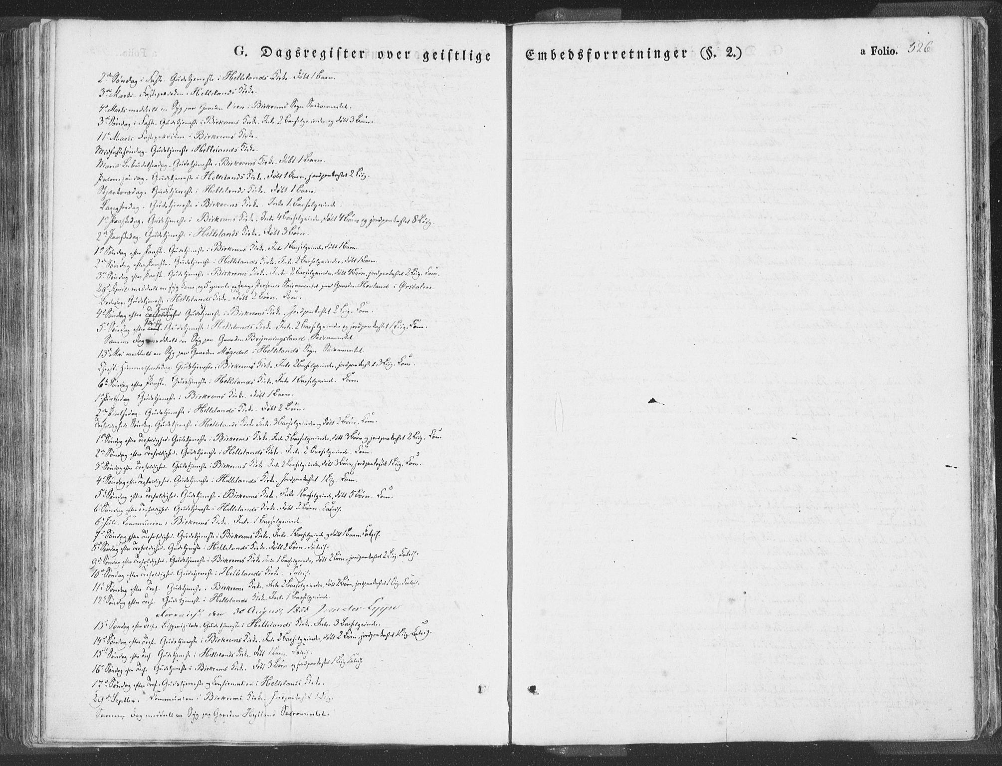 Helleland sokneprestkontor, AV/SAST-A-101810: Ministerialbok nr. A 6.2, 1834-1863, s. 526