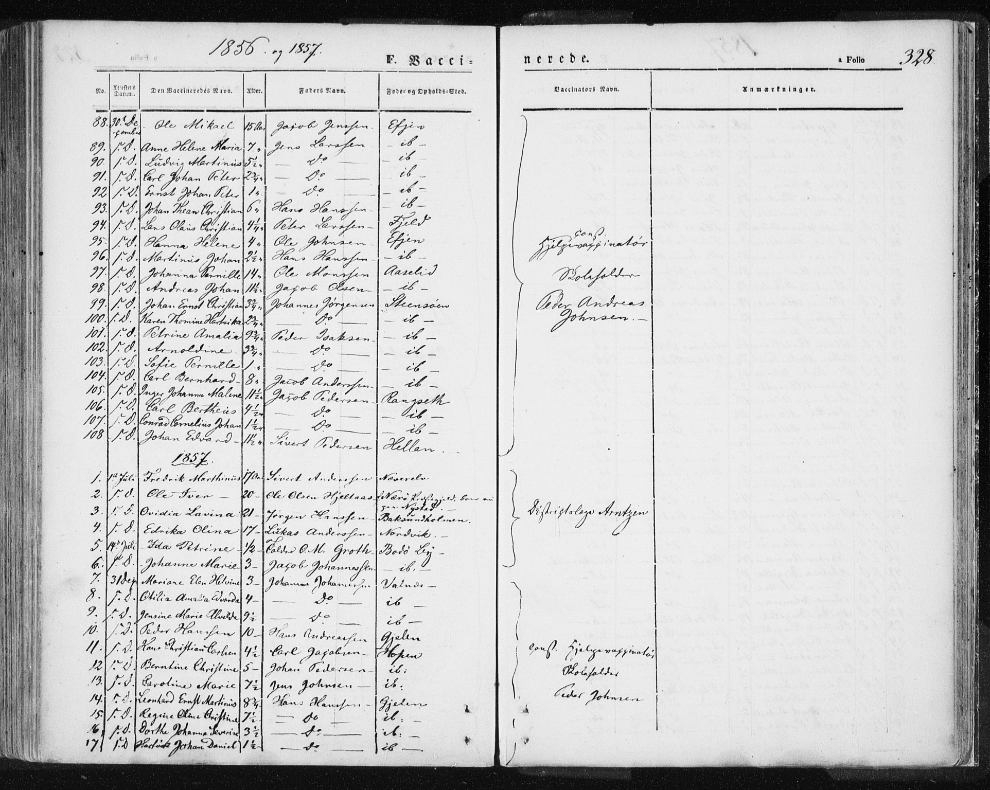 Ministerialprotokoller, klokkerbøker og fødselsregistre - Nordland, AV/SAT-A-1459/801/L0007: Ministerialbok nr. 801A07, 1845-1863, s. 328