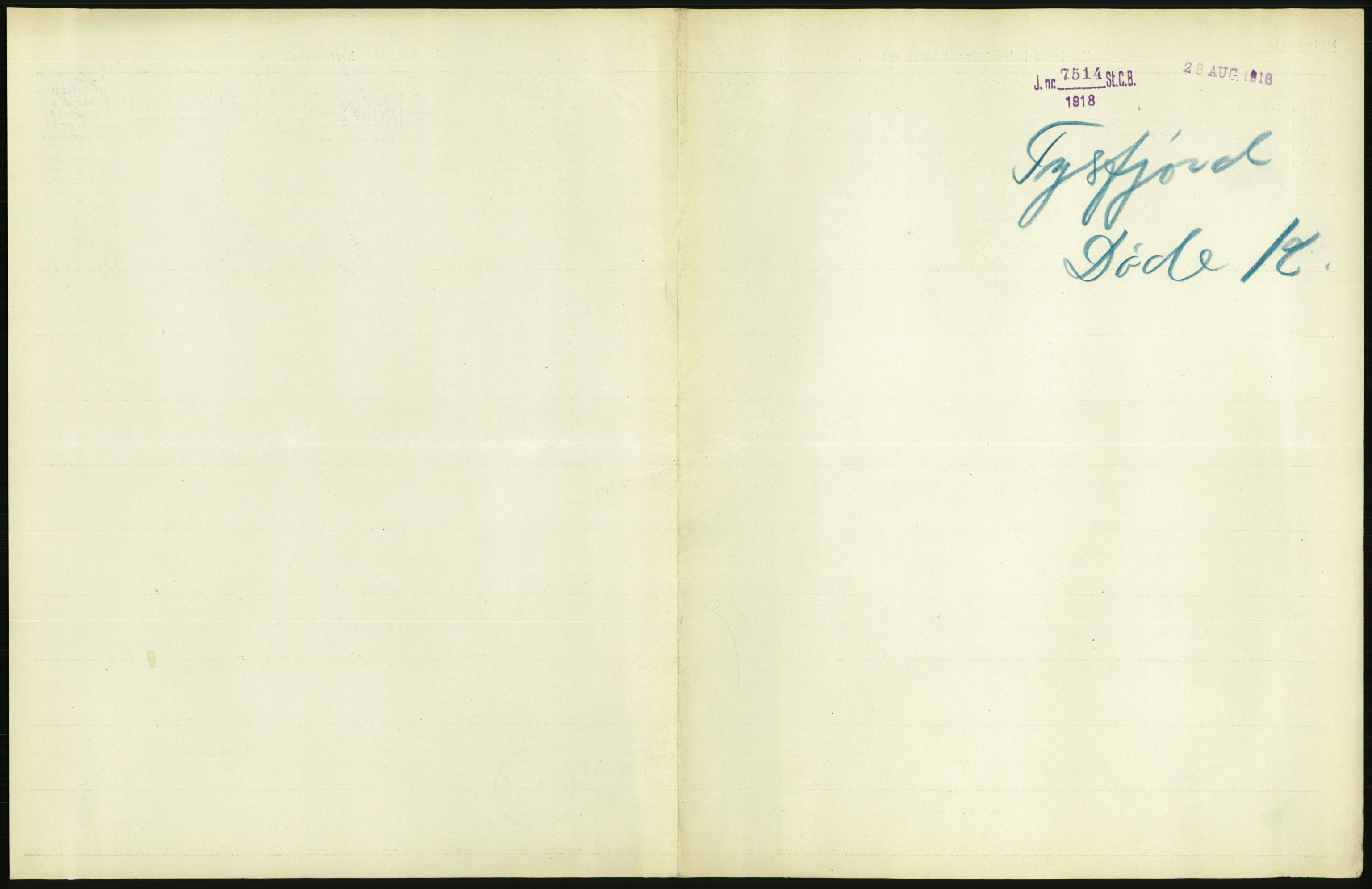 Statistisk sentralbyrå, Sosiodemografiske emner, Befolkning, AV/RA-S-2228/D/Df/Dfb/Dfbg/L0052: Nordlands amt: Døde. Bygder og byer., 1917, s. 7