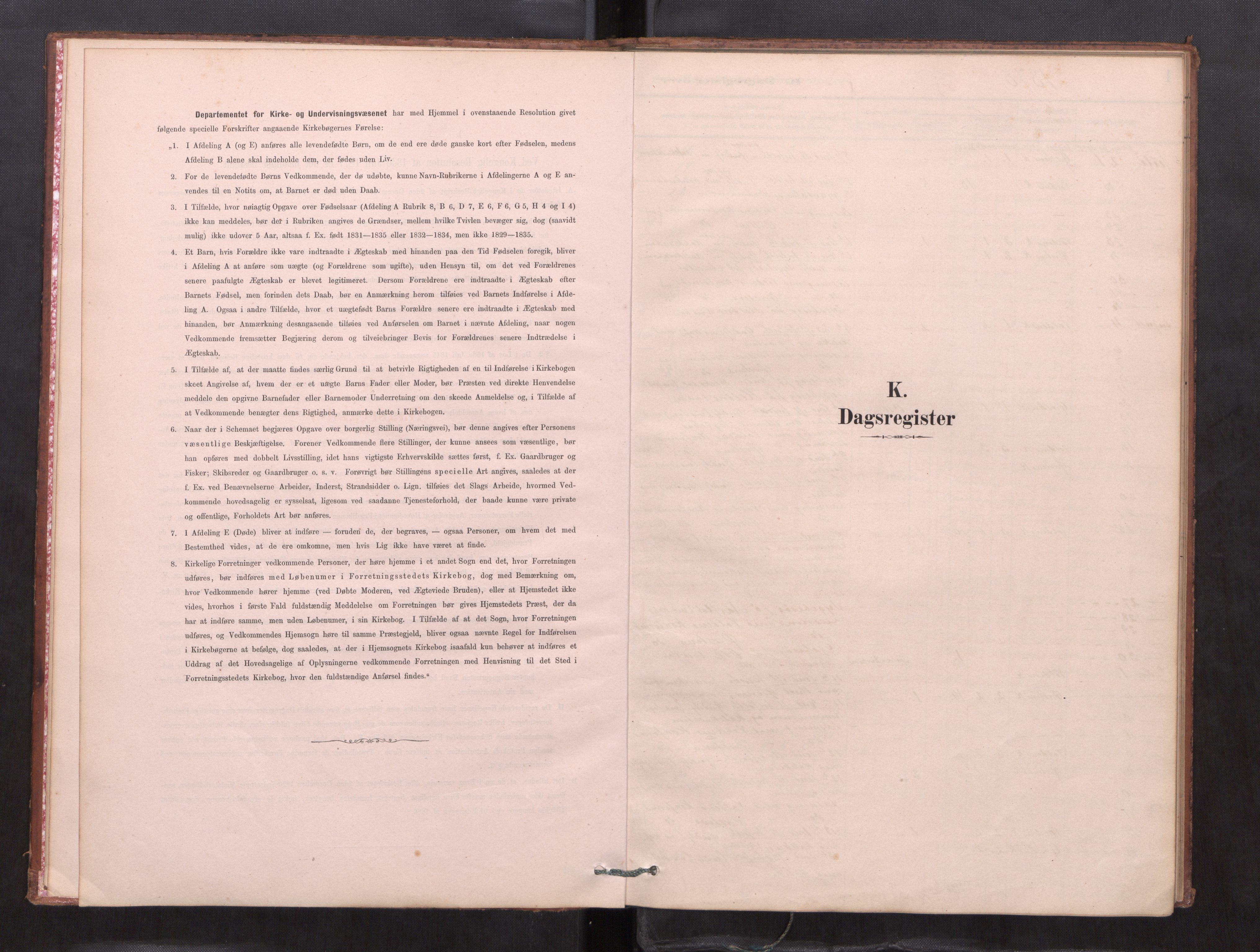 Ministerialprotokoller, klokkerbøker og fødselsregistre - Møre og Romsdal, SAT/A-1454/511/L0143: Dagregister nr. 511---, 1878-1887