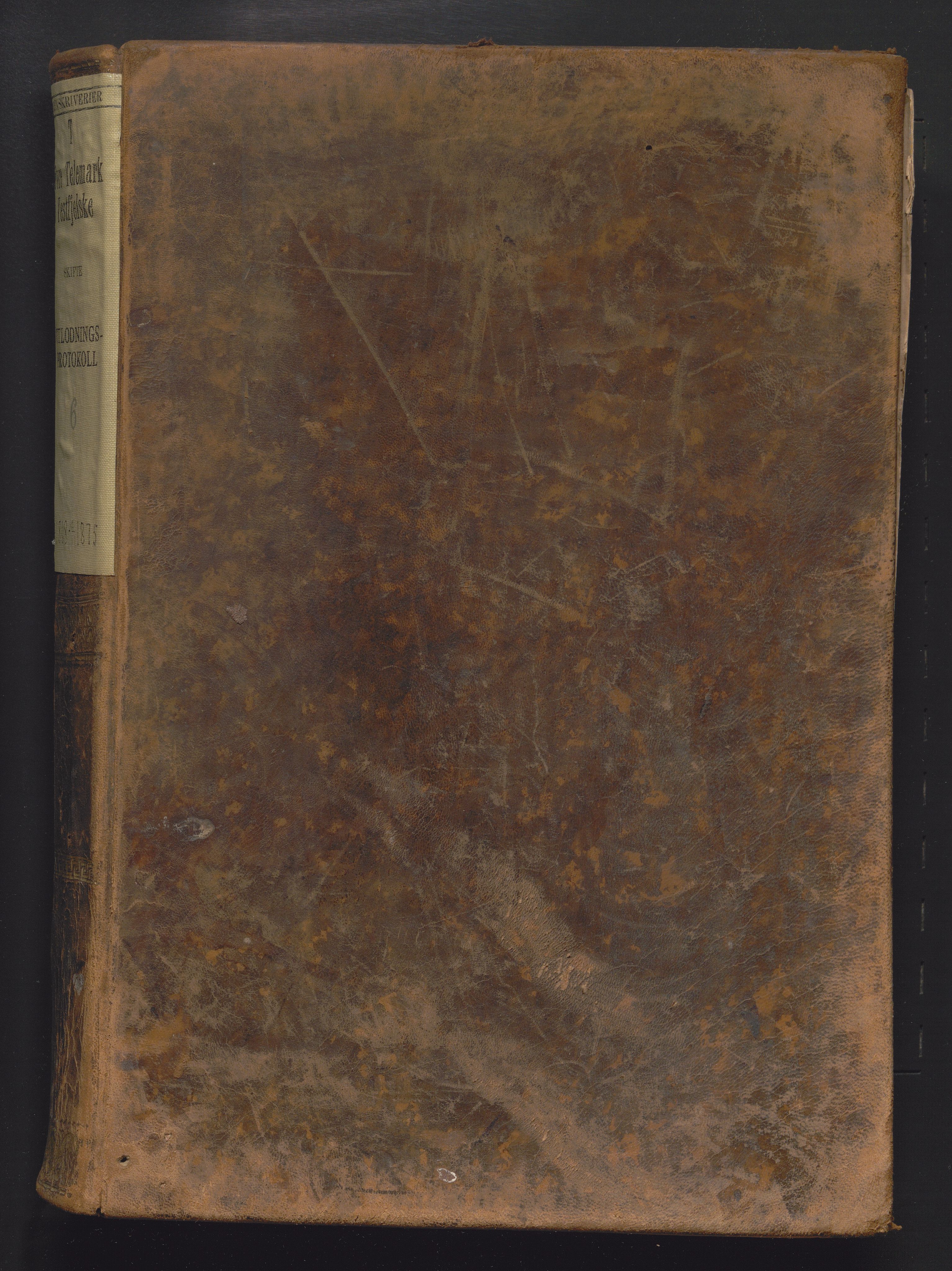 Vest-Telemark sorenskriveri, AV/SAKO-A-134/H/Ha/Hac/L0006: Skifteutlodningsprotokoll, 1868-1875