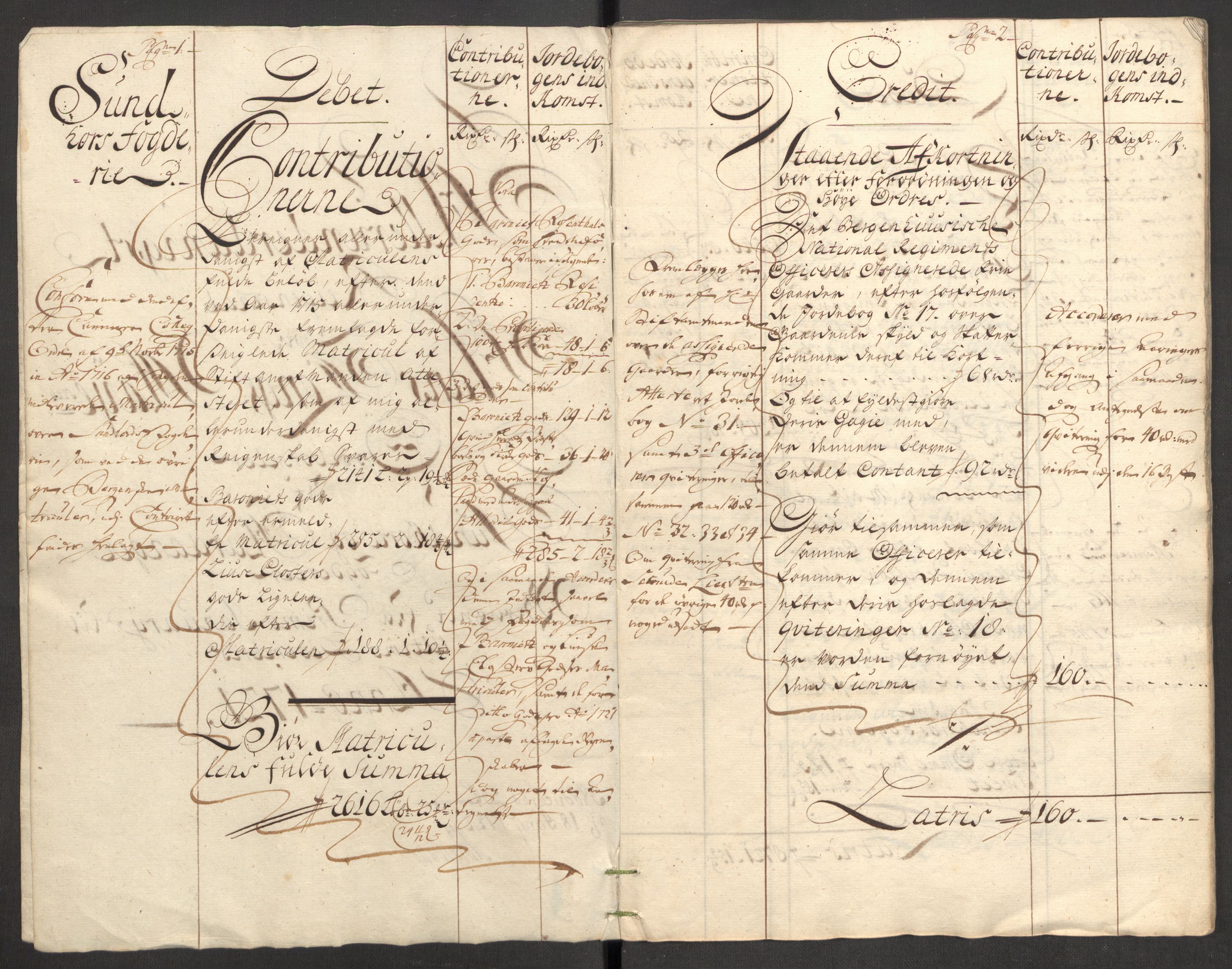 Rentekammeret inntil 1814, Reviderte regnskaper, Fogderegnskap, RA/EA-4092/R48/L3000: Fogderegnskap Sunnhordland og Hardanger, 1721, s. 6