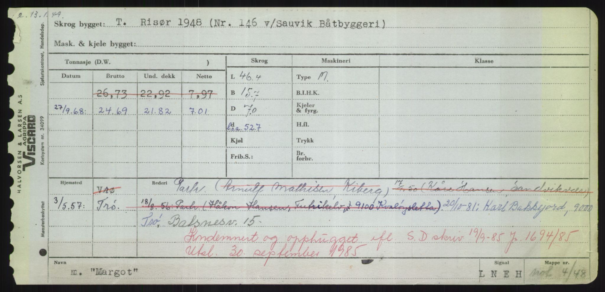 Sjøfartsdirektoratet med forløpere, Skipsmålingen, RA/S-1627/H/Hd/L0024: Fartøy, M-Mim, s. 219