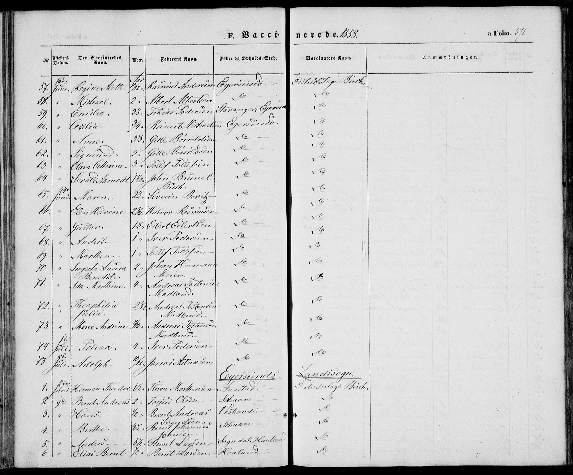 Eigersund sokneprestkontor, AV/SAST-A-101807/S08/L0013: Ministerialbok nr. A 12.2, 1850-1865, s. 571