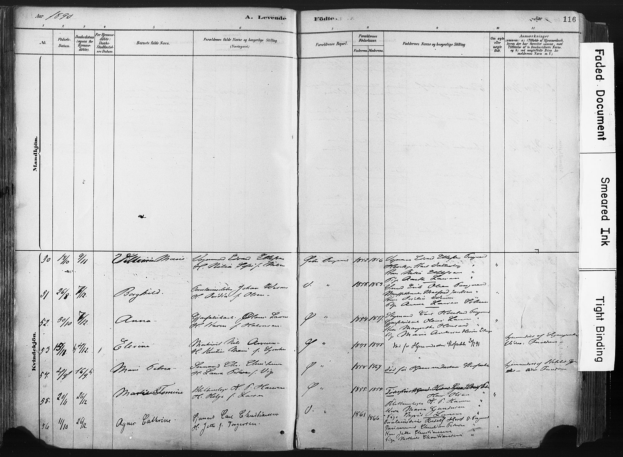 Porsgrunn kirkebøker , AV/SAKO-A-104/F/Fa/L0008: Ministerialbok nr. 8, 1878-1895, s. 116