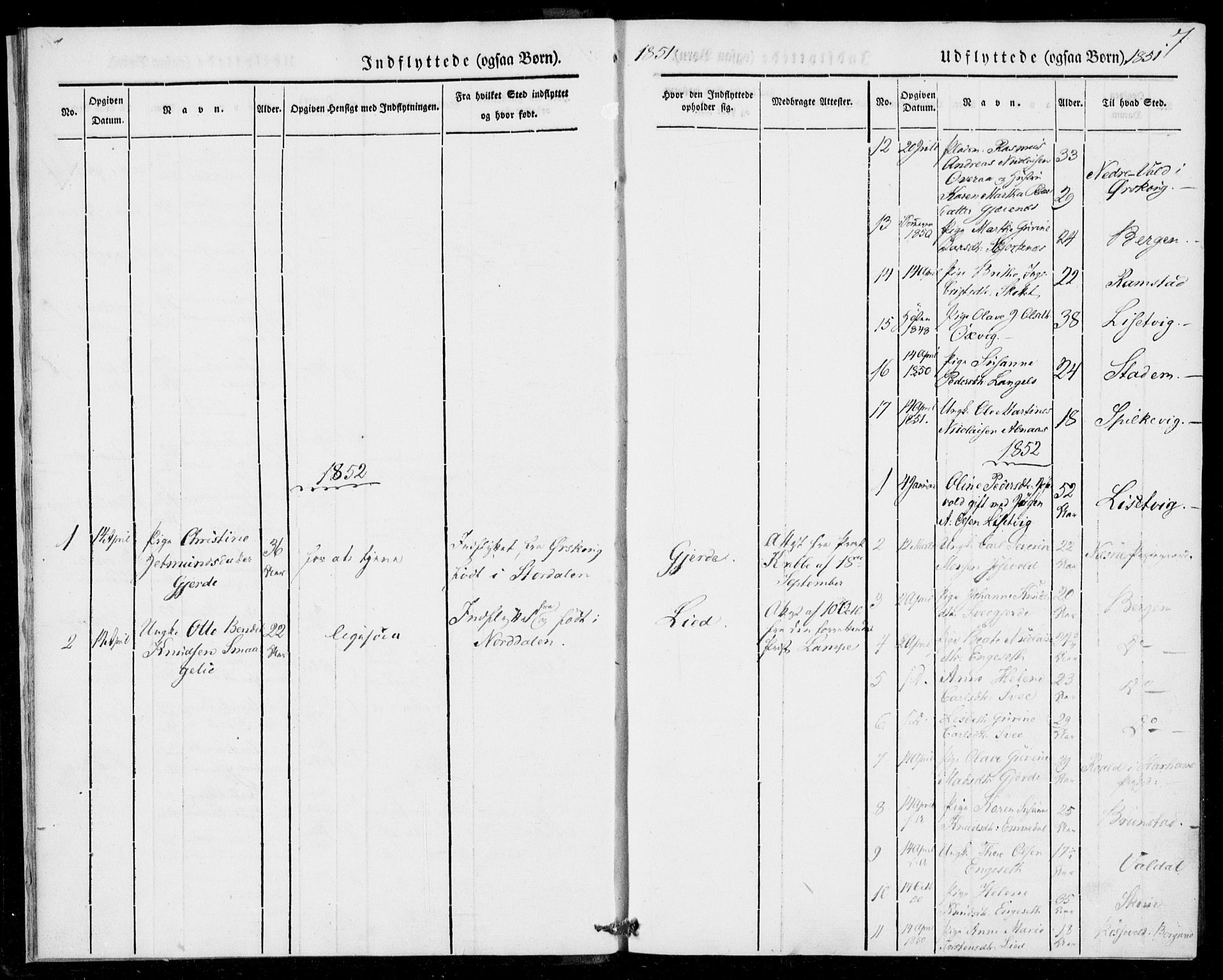 Ministerialprotokoller, klokkerbøker og fødselsregistre - Møre og Romsdal, SAT/A-1454/520/L0279: Ministerialbok nr. 520A08, 1844-1881, s. 7