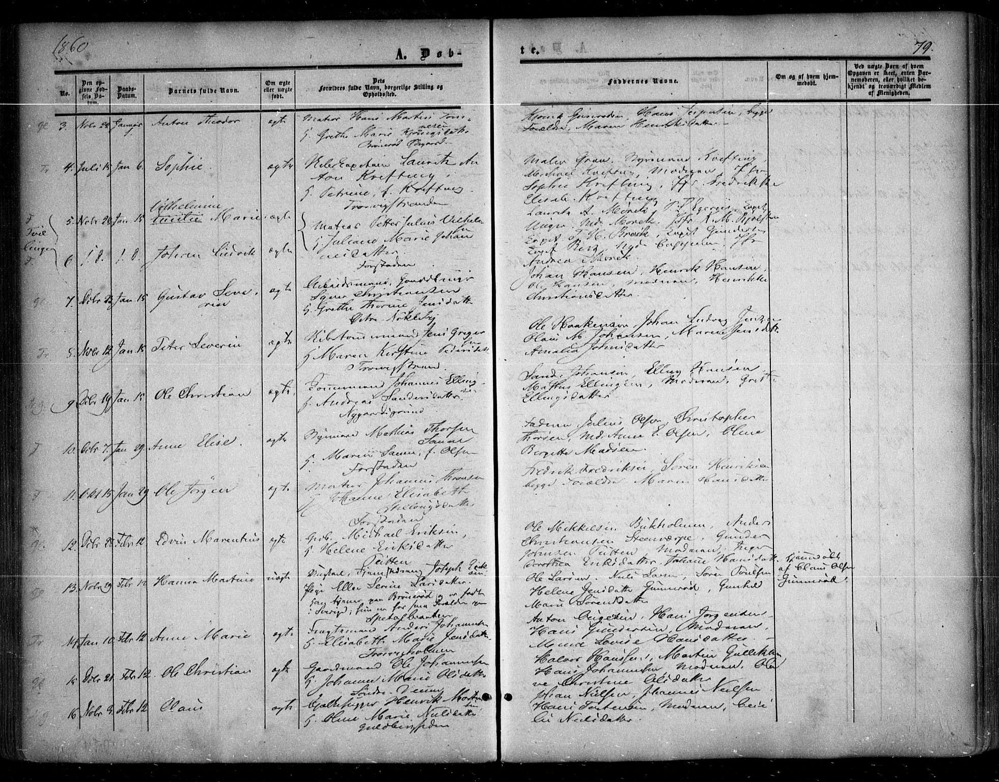 Glemmen prestekontor Kirkebøker, AV/SAO-A-10908/F/Fa/L0007: Ministerialbok nr. 7, 1853-1862, s. 79