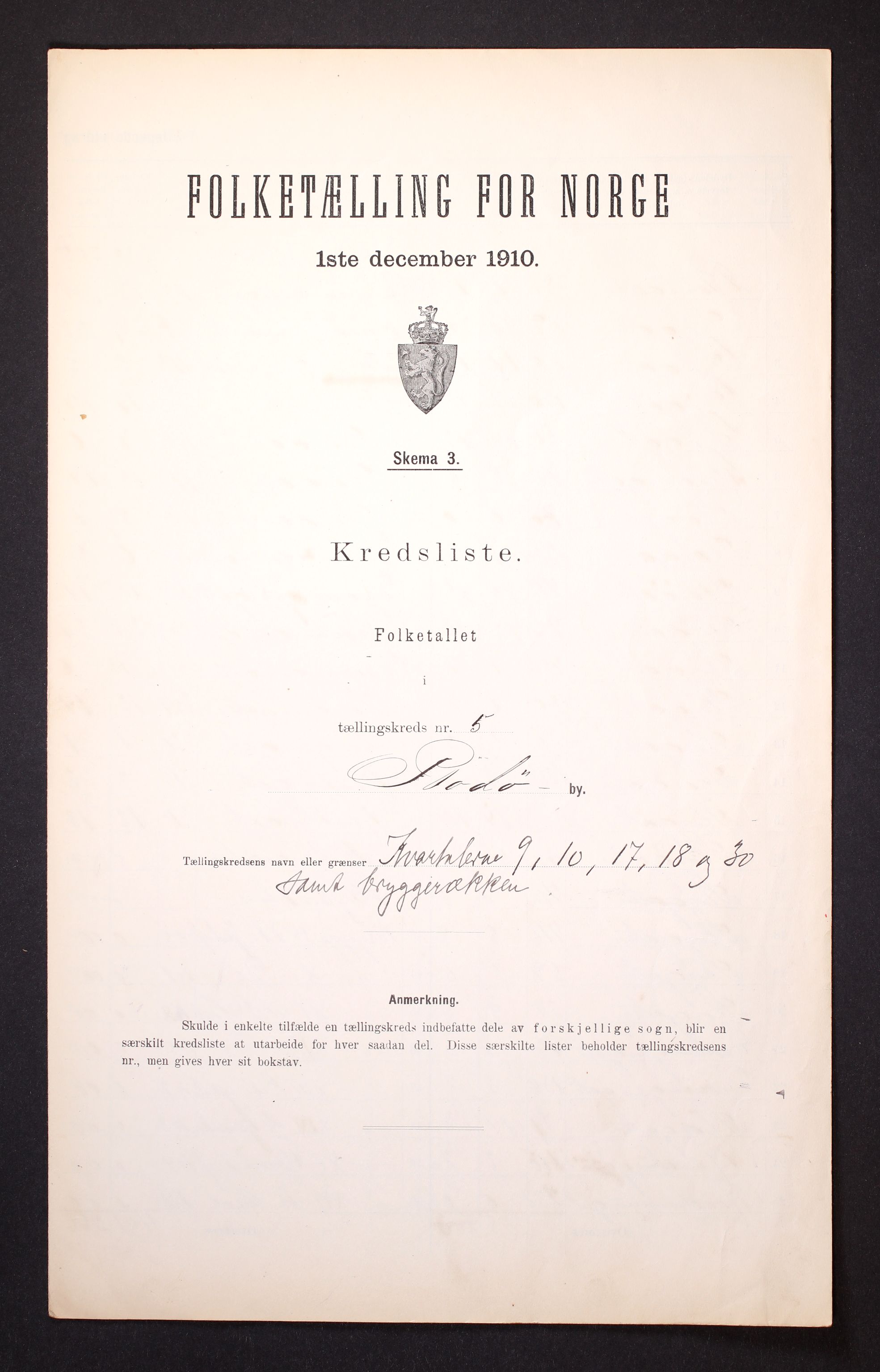 RA, Folketelling 1910 for 1804 Bodø kjøpstad, 1910, s. 17