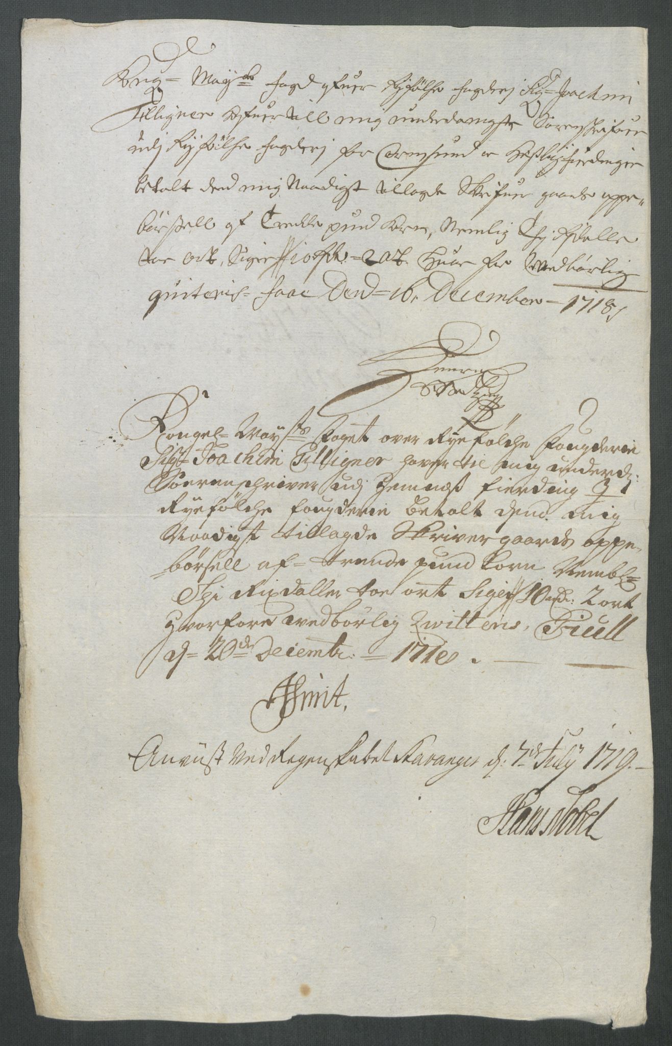 Rentekammeret inntil 1814, Reviderte regnskaper, Fogderegnskap, AV/RA-EA-4092/R47/L2871: Fogderegnskap Ryfylke, 1718, s. 341