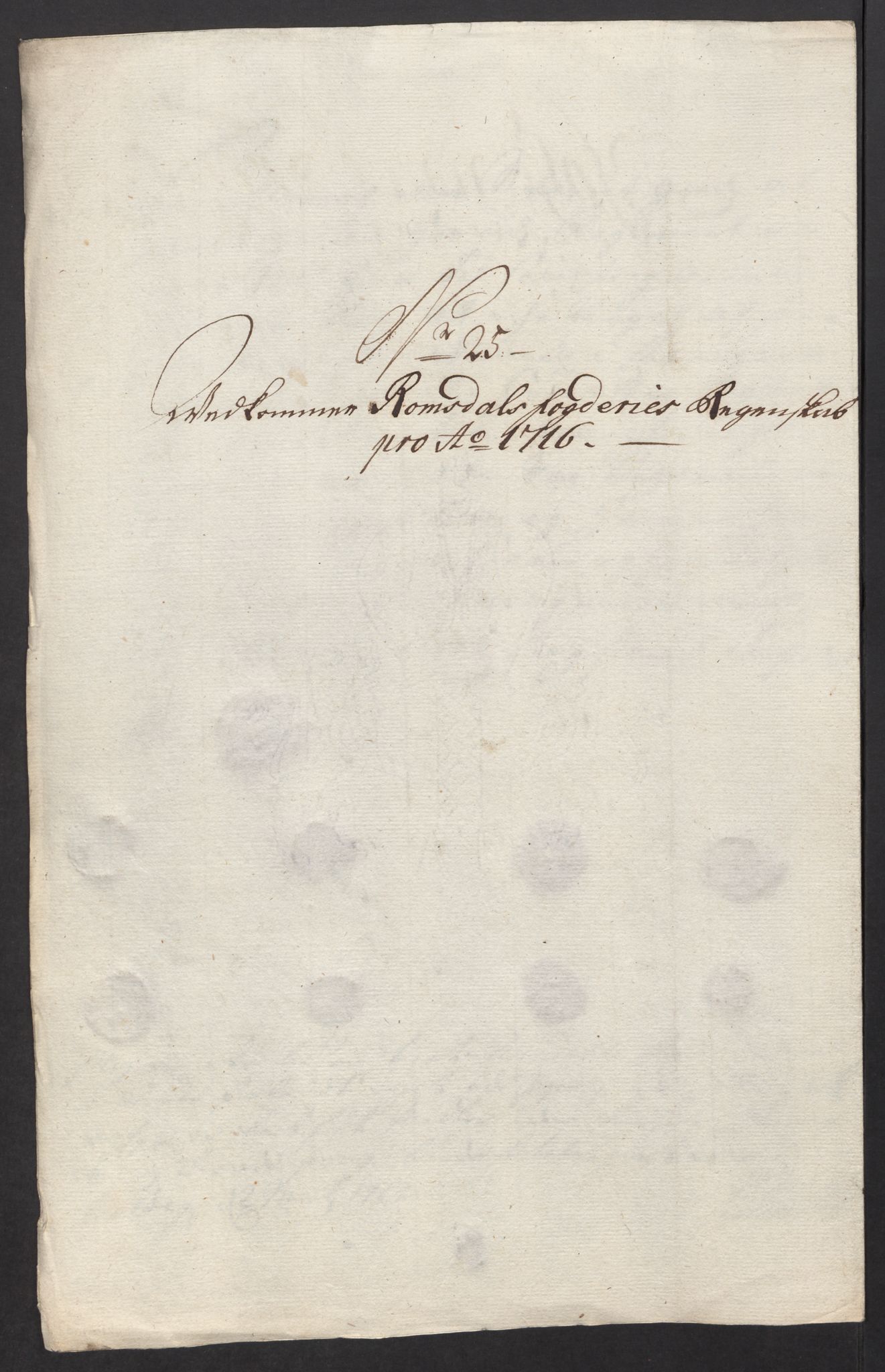 Rentekammeret inntil 1814, Reviderte regnskaper, Fogderegnskap, RA/EA-4092/R55/L3663: Fogderegnskap Romsdal, 1715-1716, s. 433