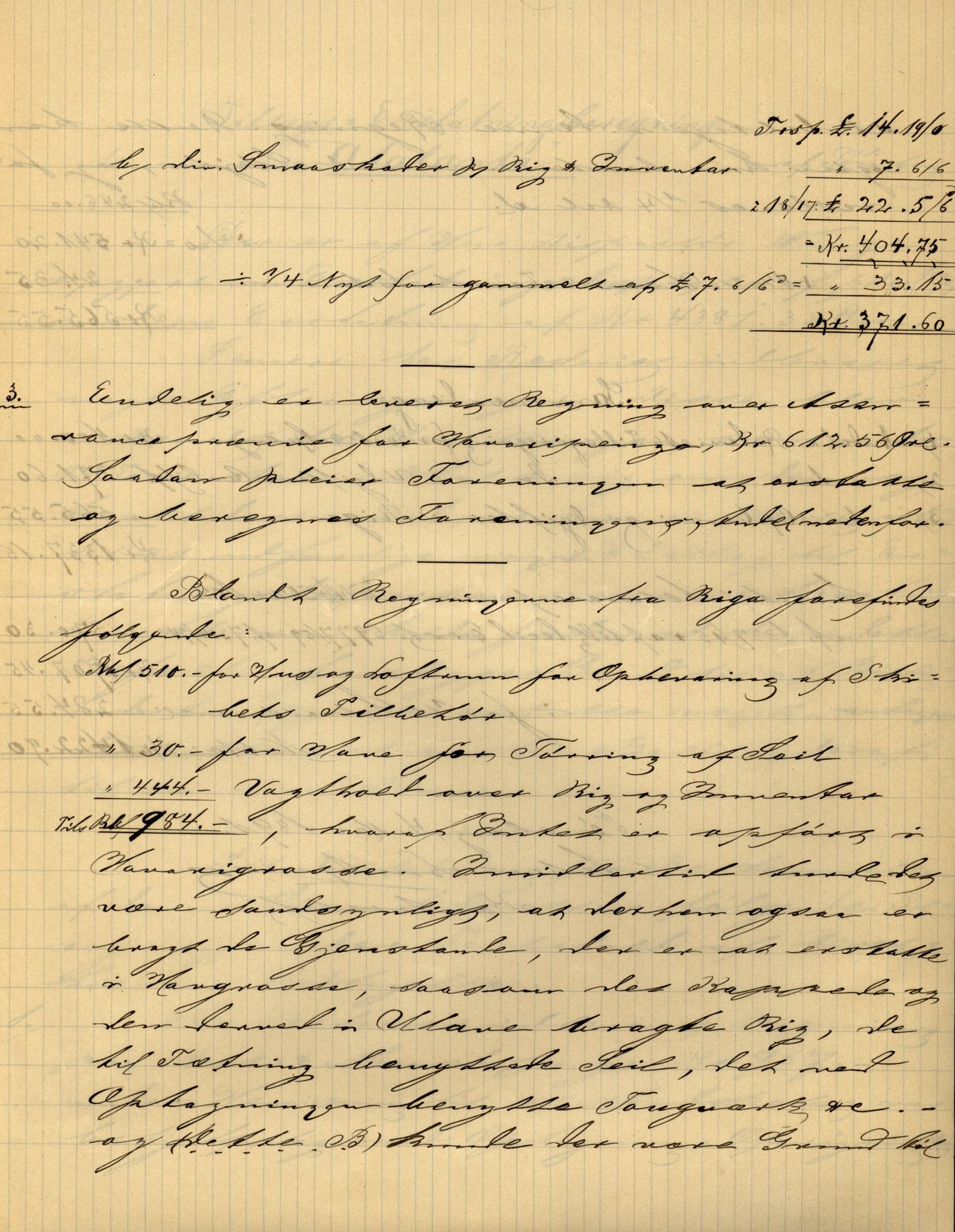 Pa 63 - Østlandske skibsassuranceforening, VEMU/A-1079/G/Ga/L0026/0008: Havaridokumenter / Bernadotte, Bardeu, Augustinus, Atlanta, Arne, 1890, s. 59